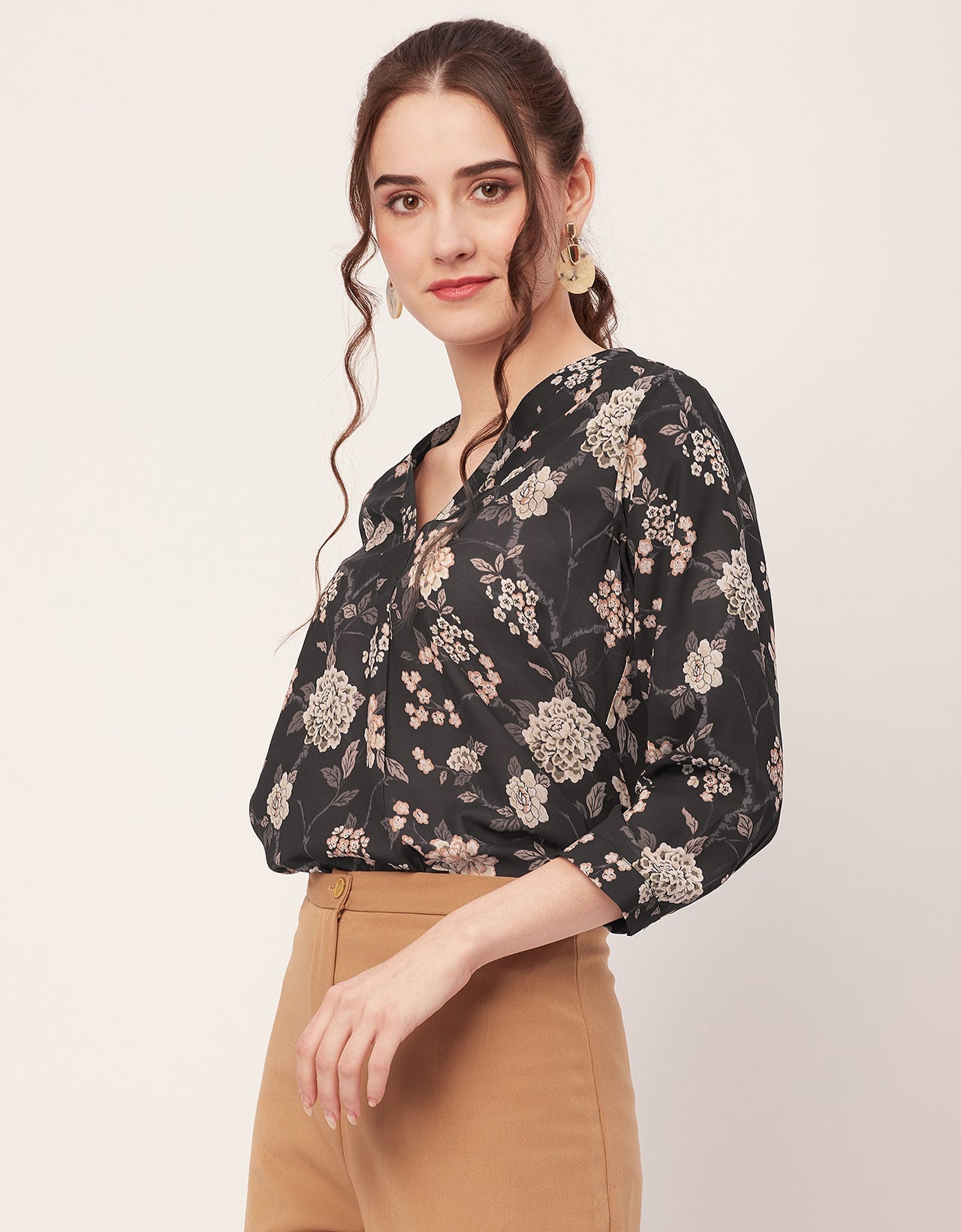 Printed Long Sleeve Top