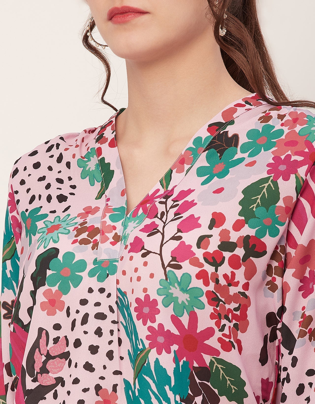 Printed Long Sleeve Top