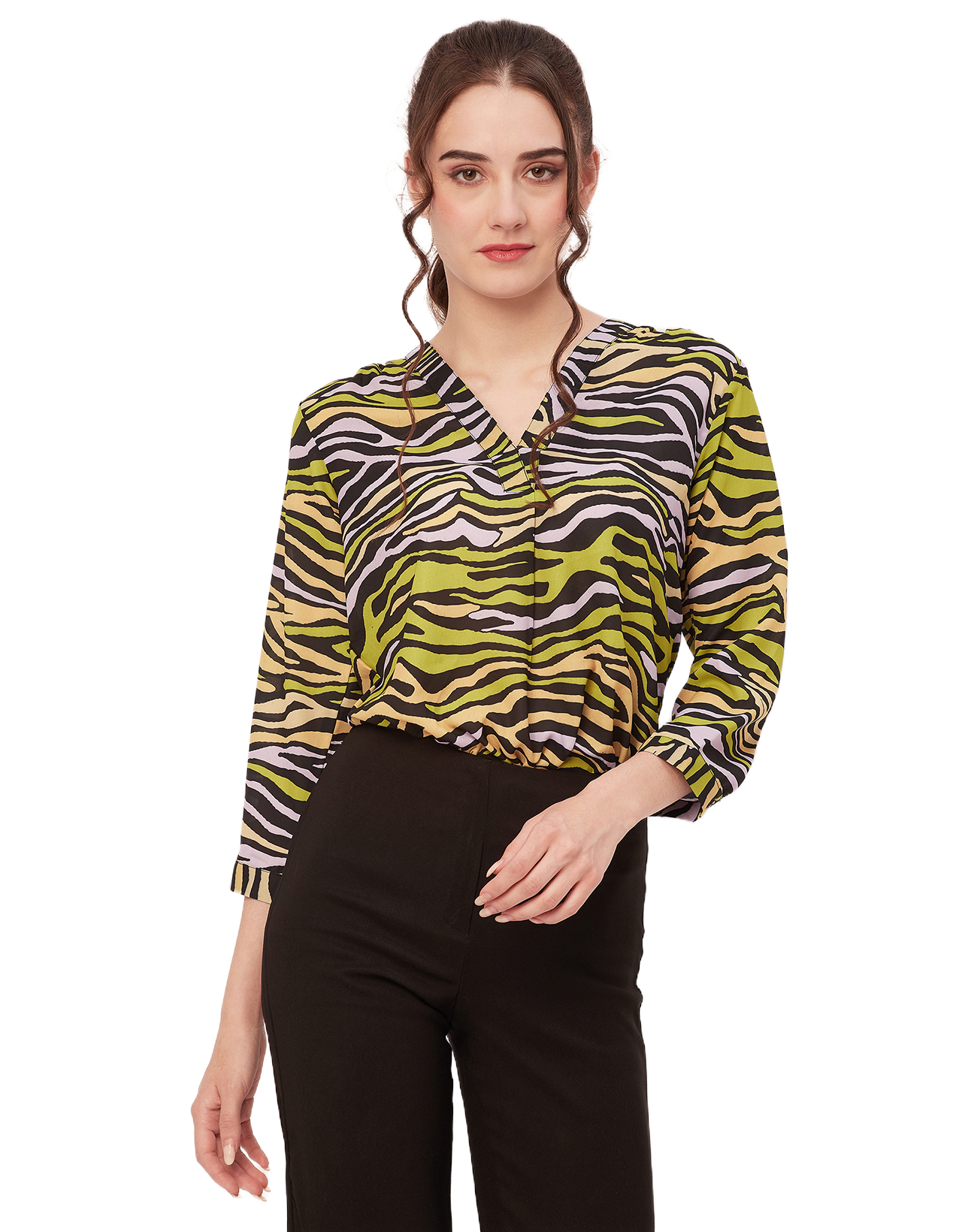 Printed Long Sleeve Top