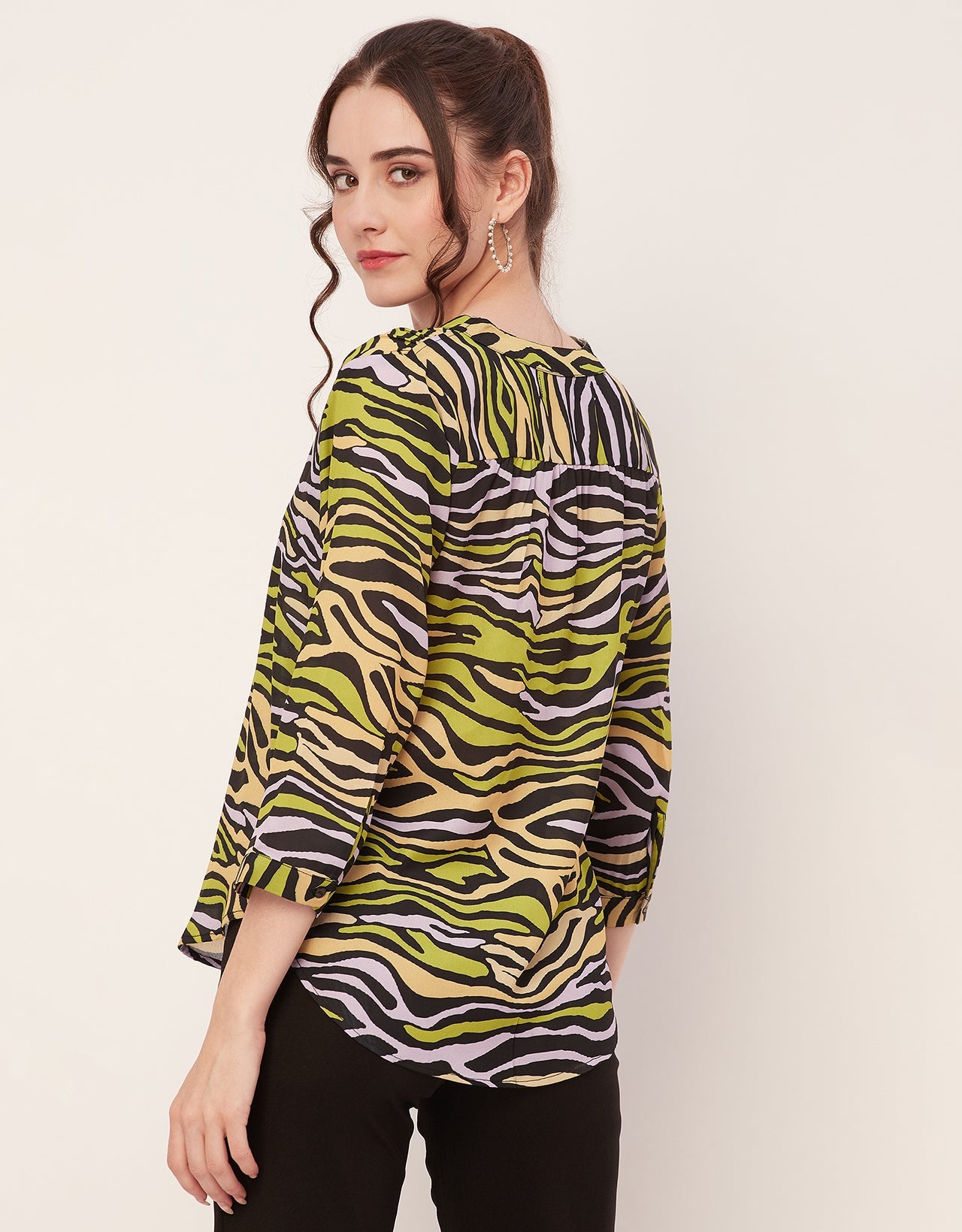 Printed Long Sleeve Top