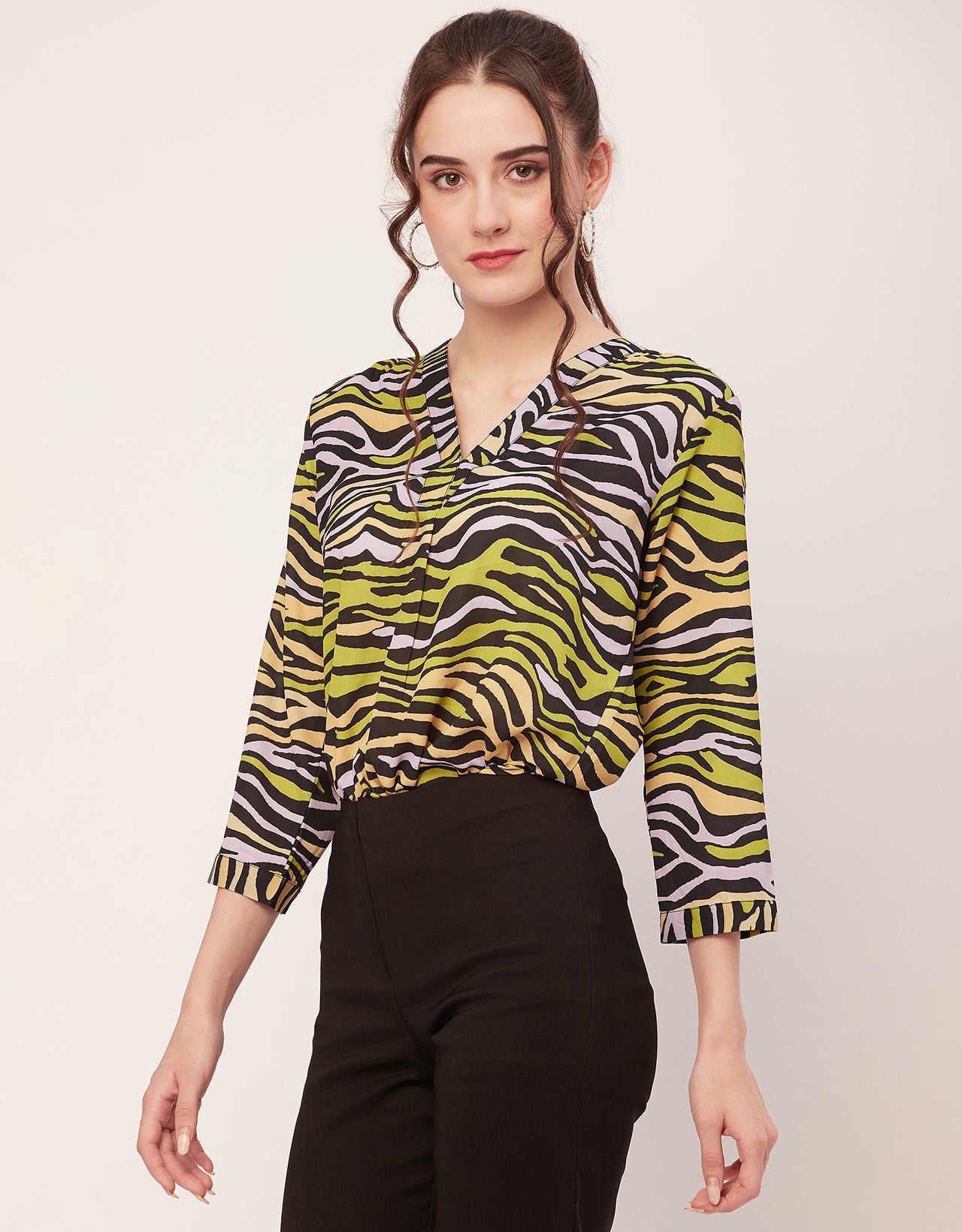 Printed Long Sleeve Top