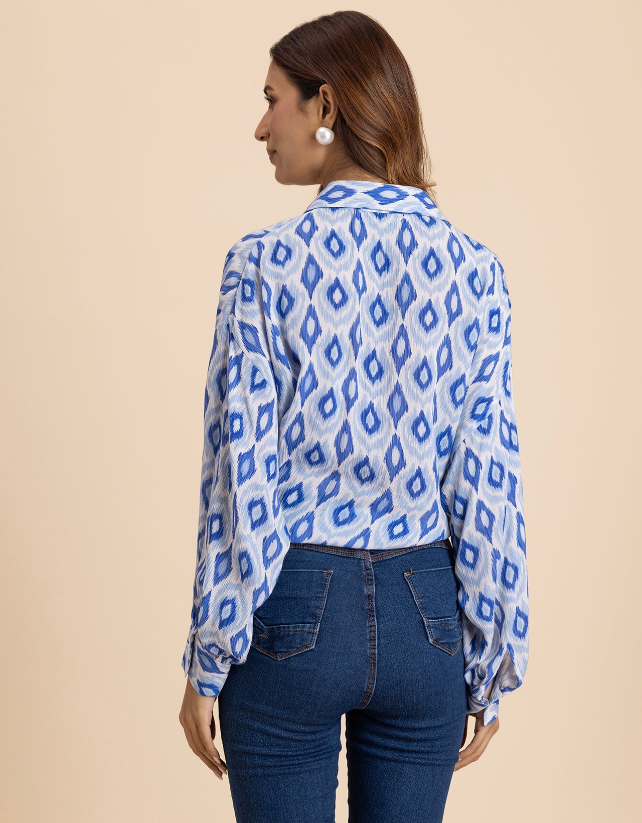 Printed Drop Shoulder Casual Relaxed Fit  Women's Shirt