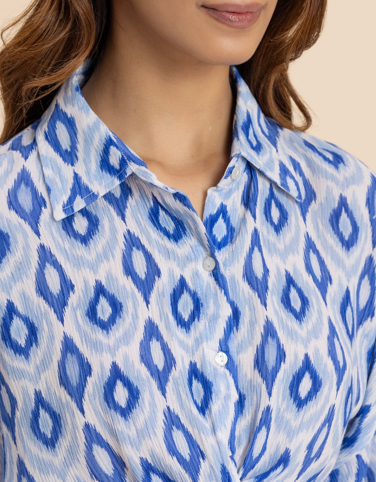 Printed Drop Shoulder Casual Relaxed Fit  Women's Shirt