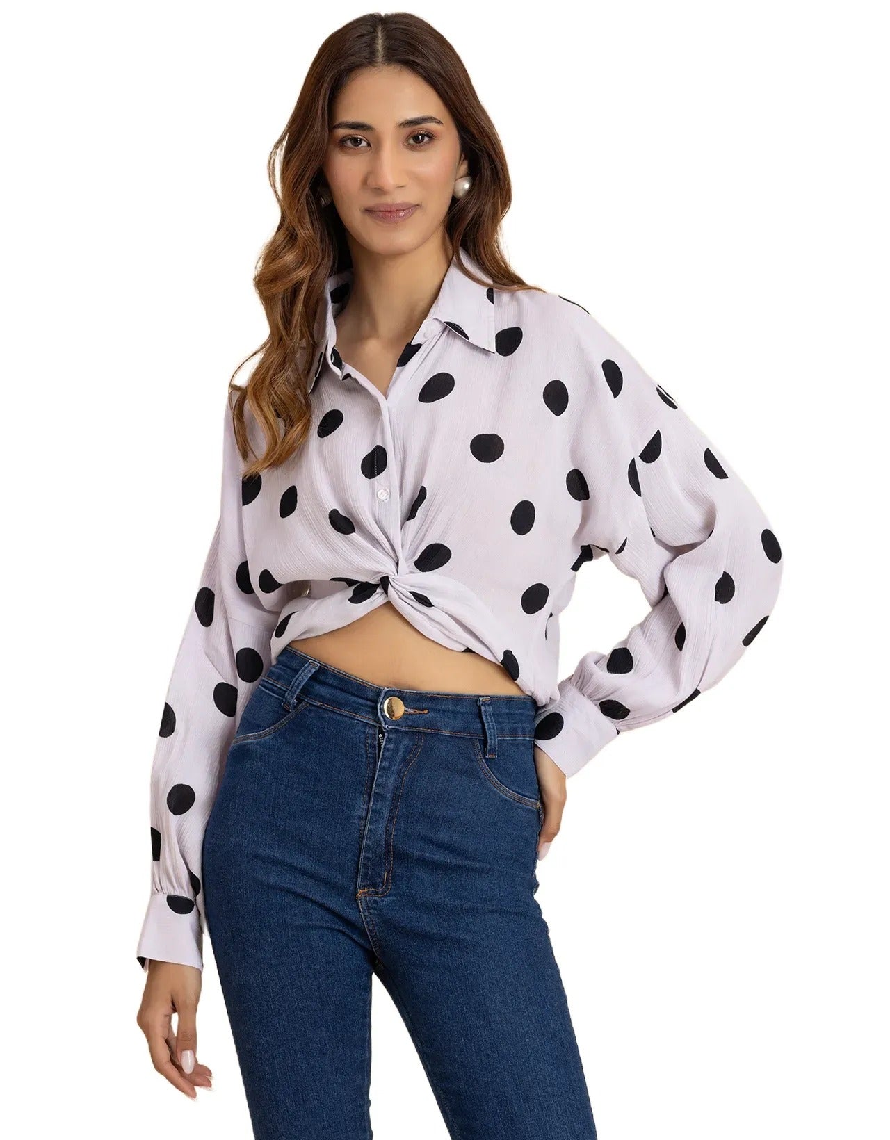 Printed Drop Shoulder Casual Relaxed Fit  Women's Shirt