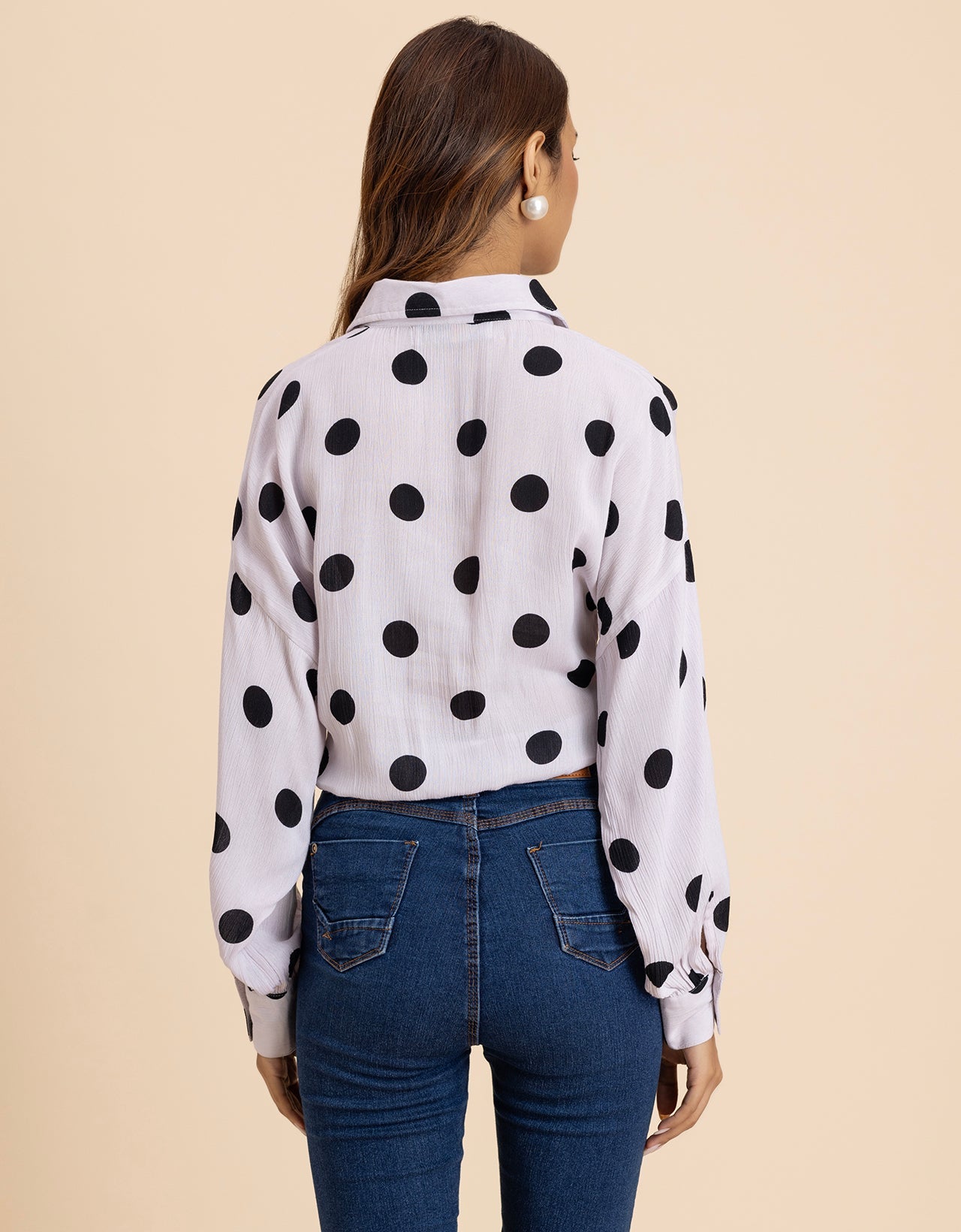 Printed Drop Shoulder Casual Relaxed Fit  Women's Shirt