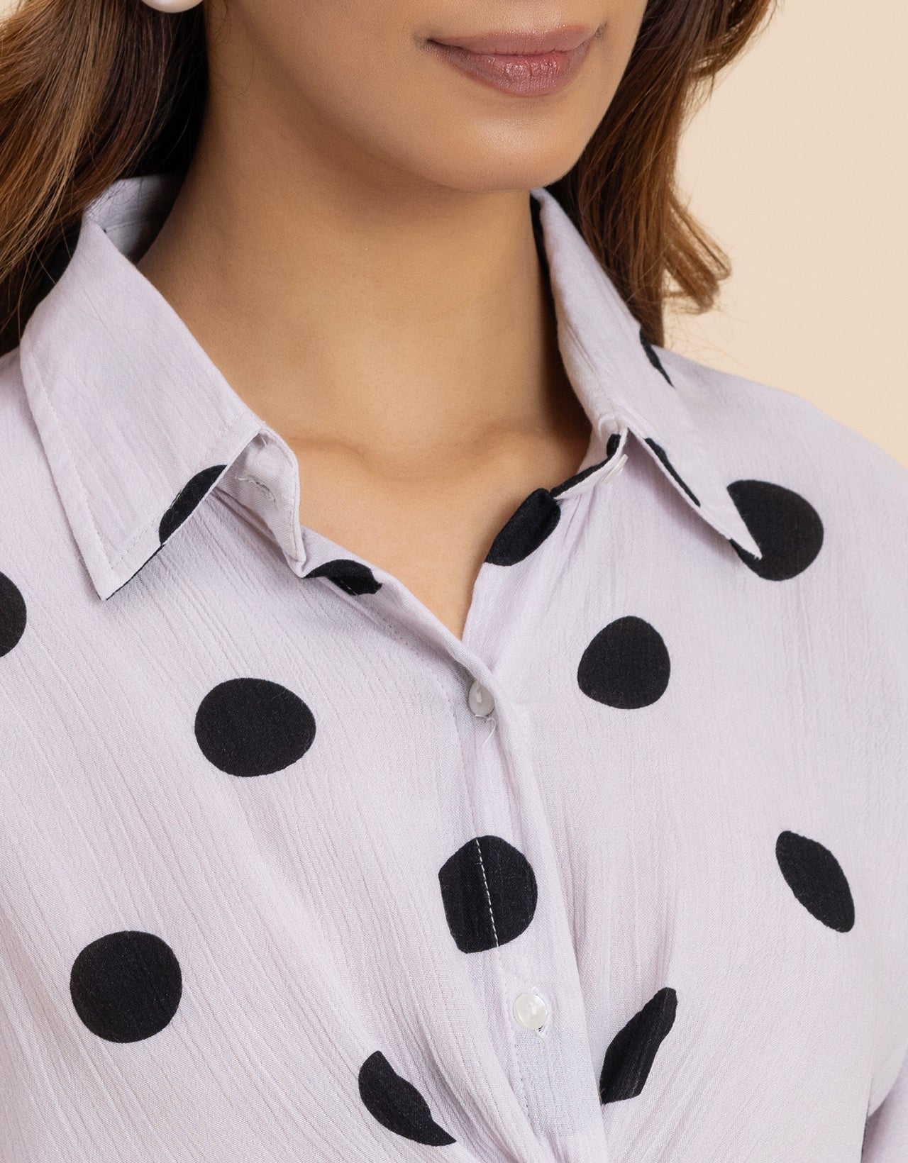 Printed Drop Shoulder Casual Relaxed Fit  Women's Shirt