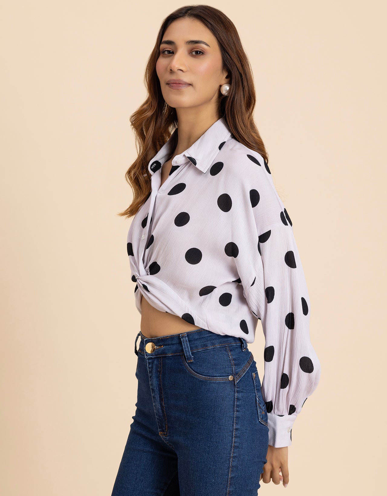 Printed Drop Shoulder Casual Relaxed Fit  Women's Shirt