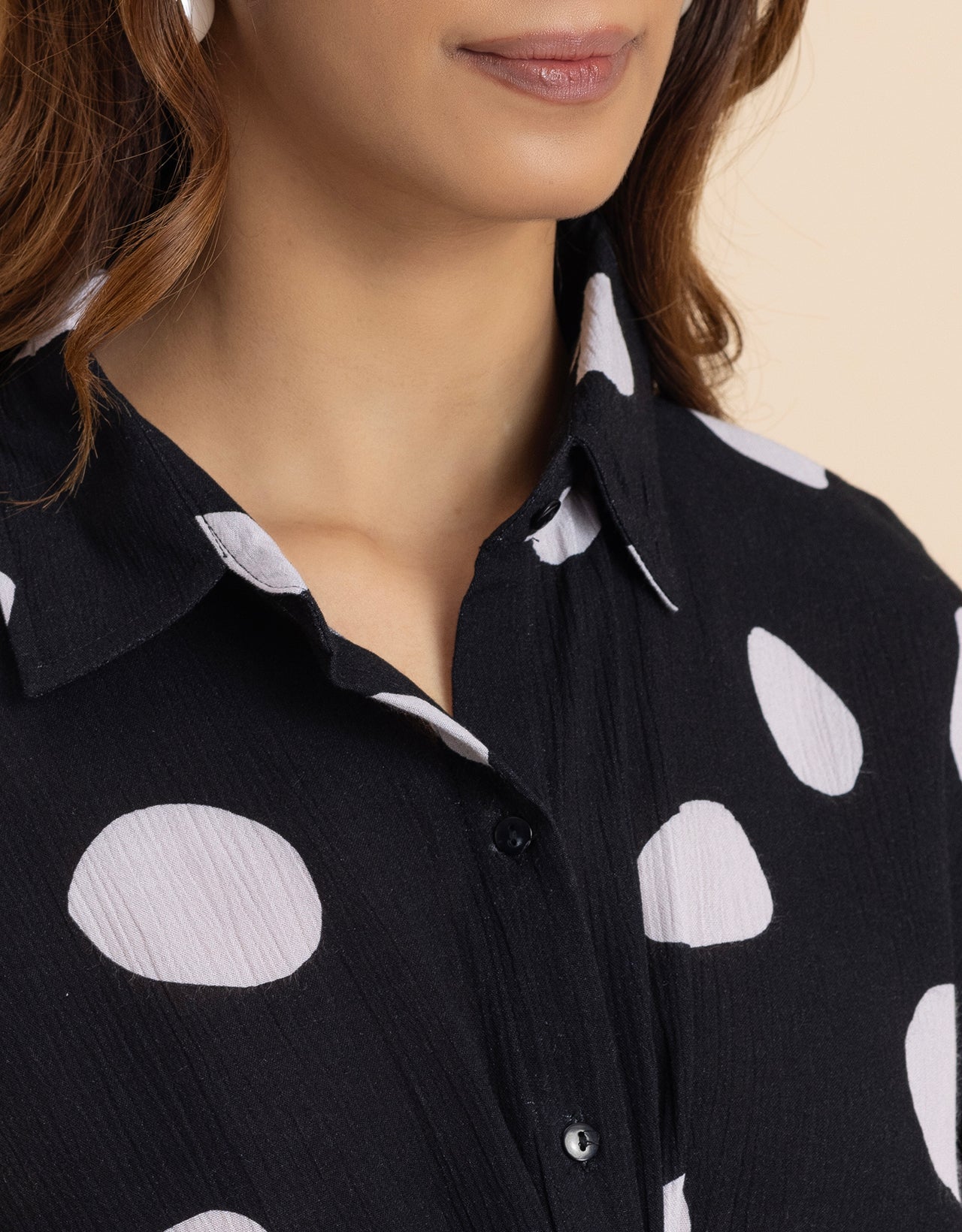 Printed Drop Shoulder Casual Relaxed Fit  Women's Shirt
