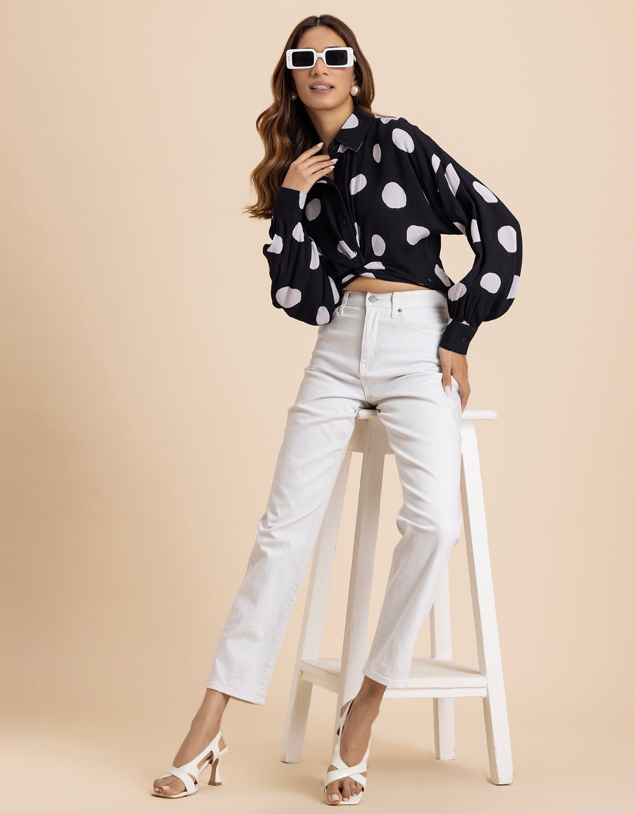 Printed Drop Shoulder Casual Relaxed Fit  Women's Shirt