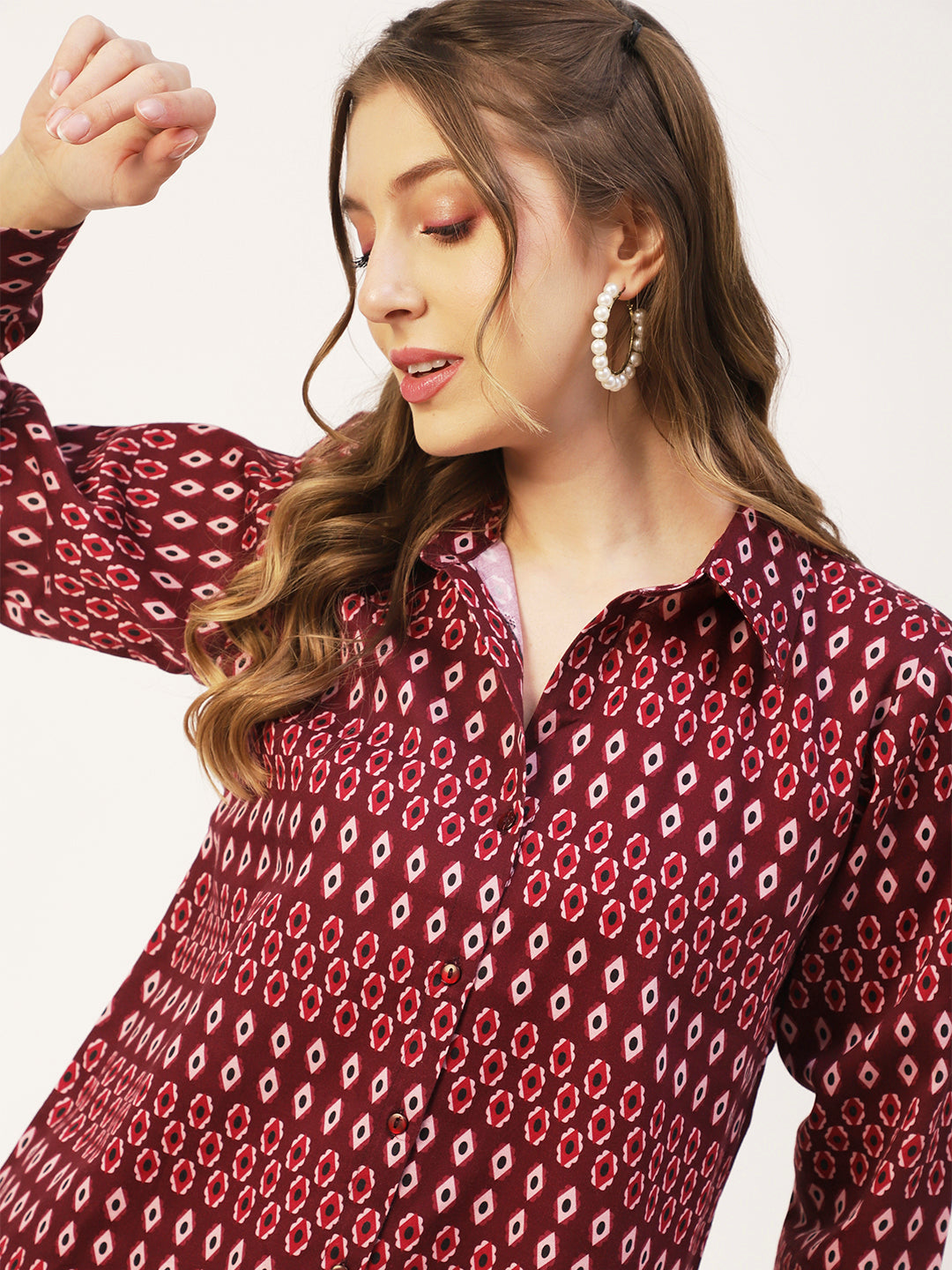 Collared Long Shirt Dress