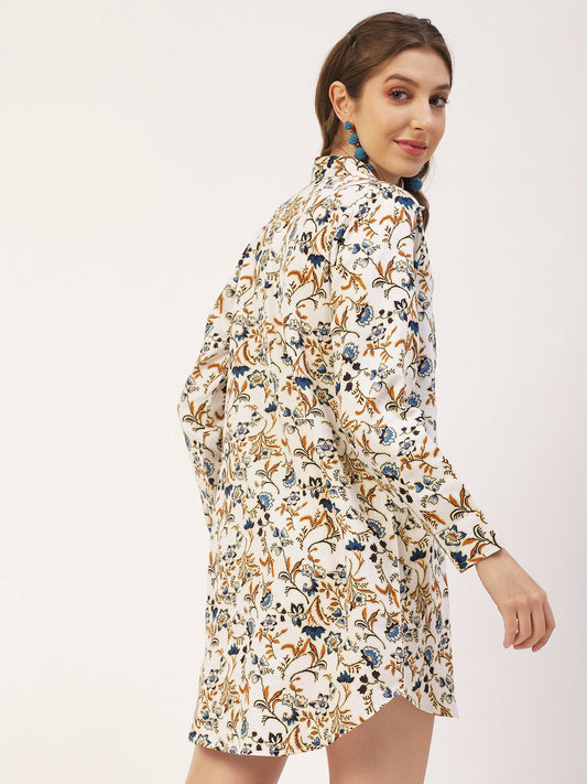 Collared Long Shirt Dress