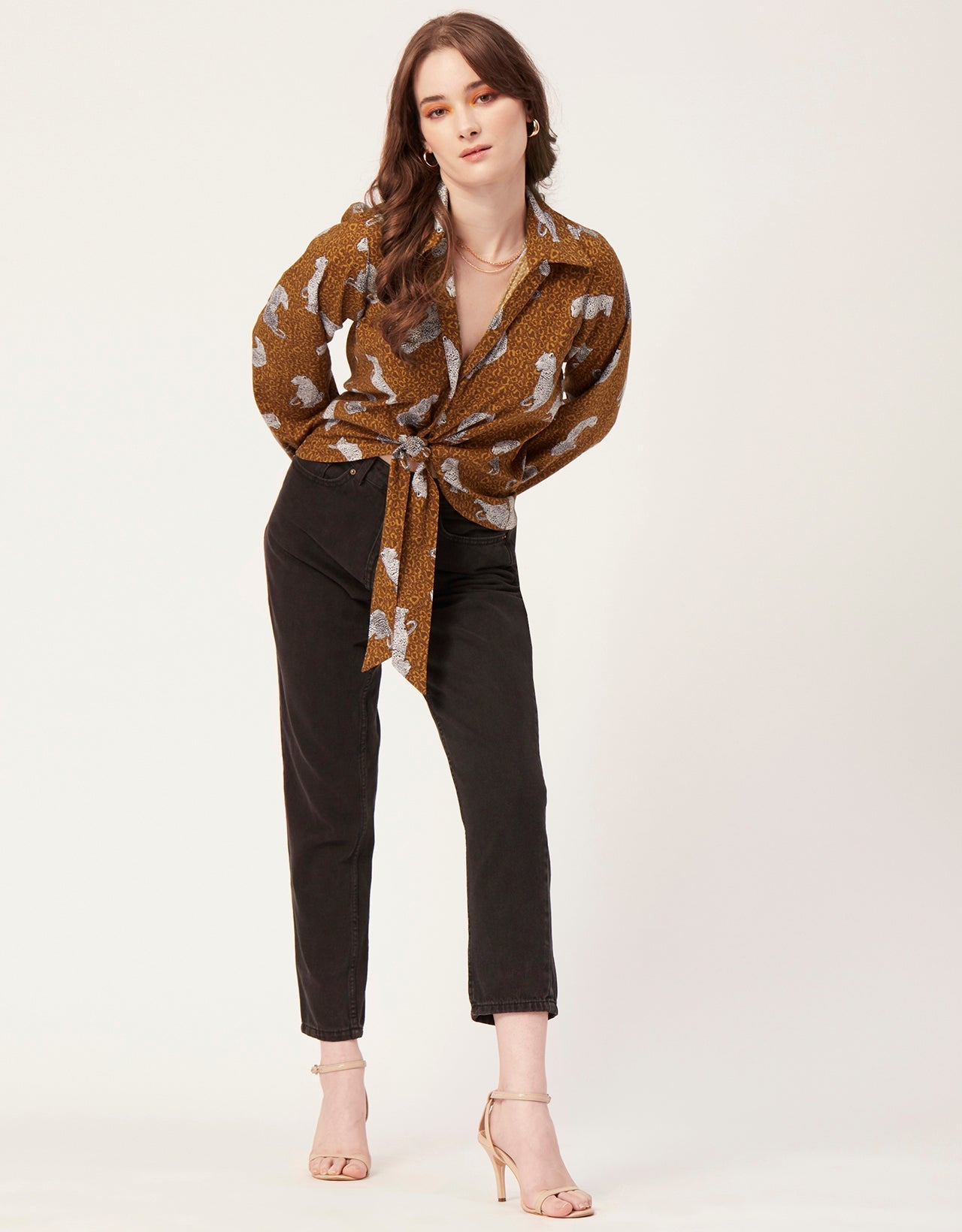 Full Sleeve Knot Crop Top