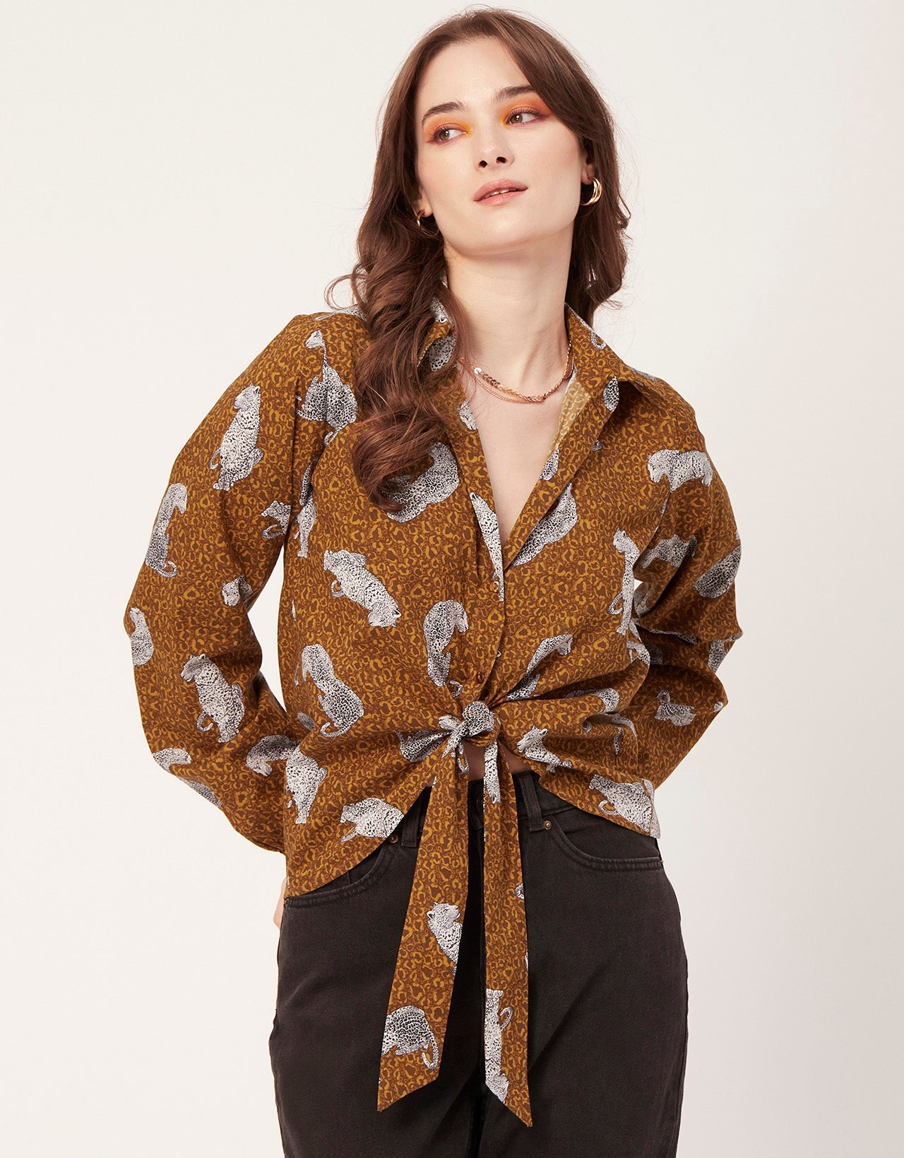 Full Sleeve Knot Crop Top