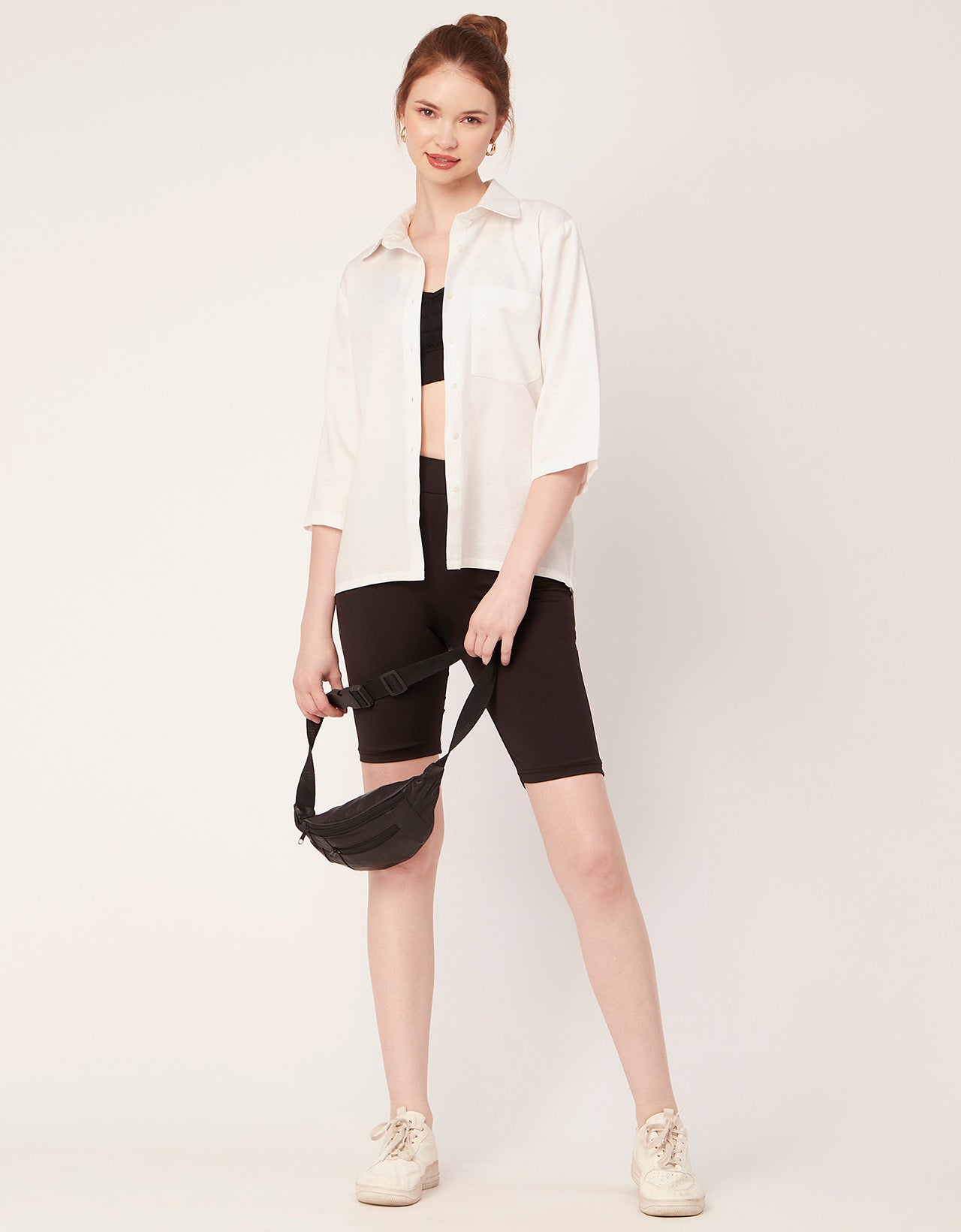 Satin Slub Over-Sized Shirt