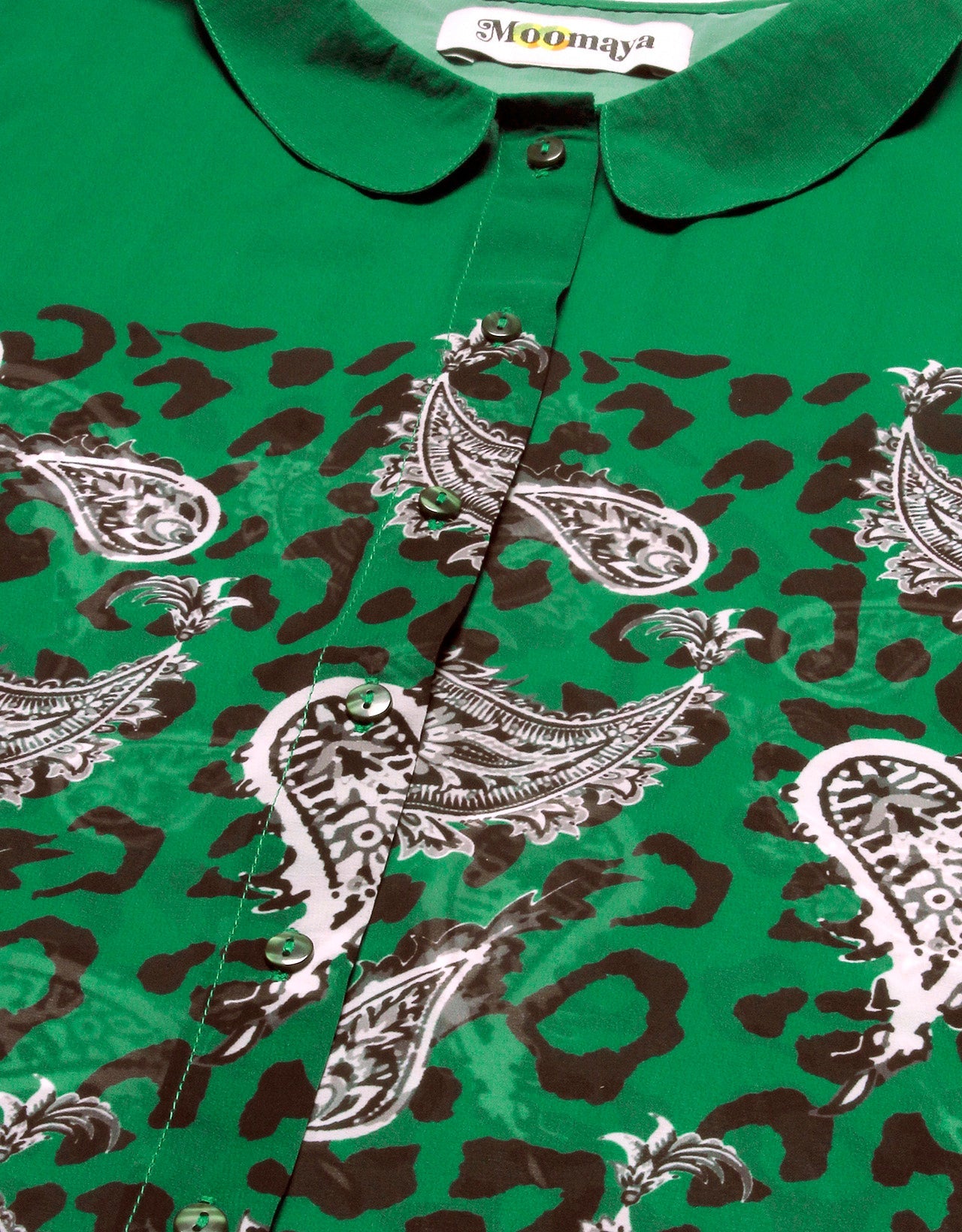 Printed Peter Pan Collar Shirt