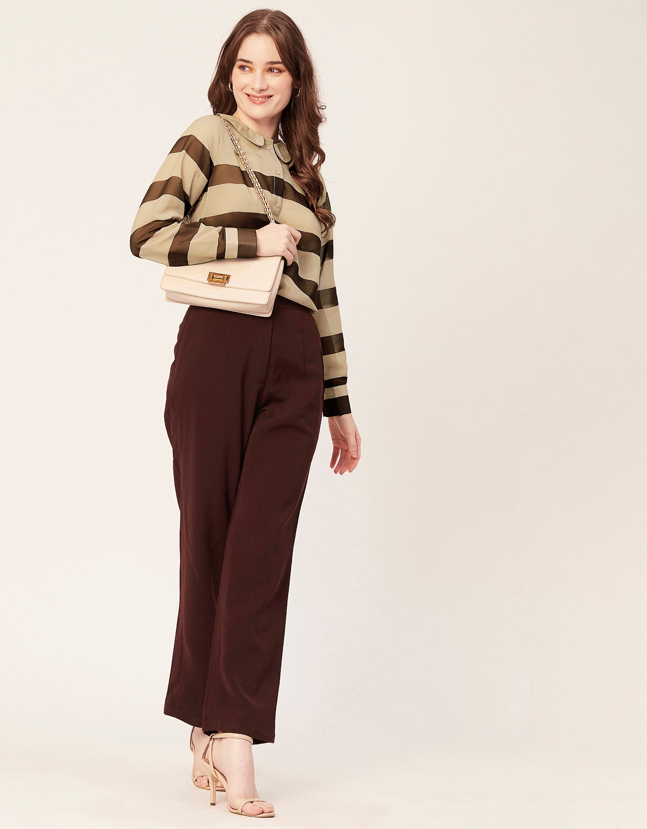 Printed Peter Pan Collar Shirt