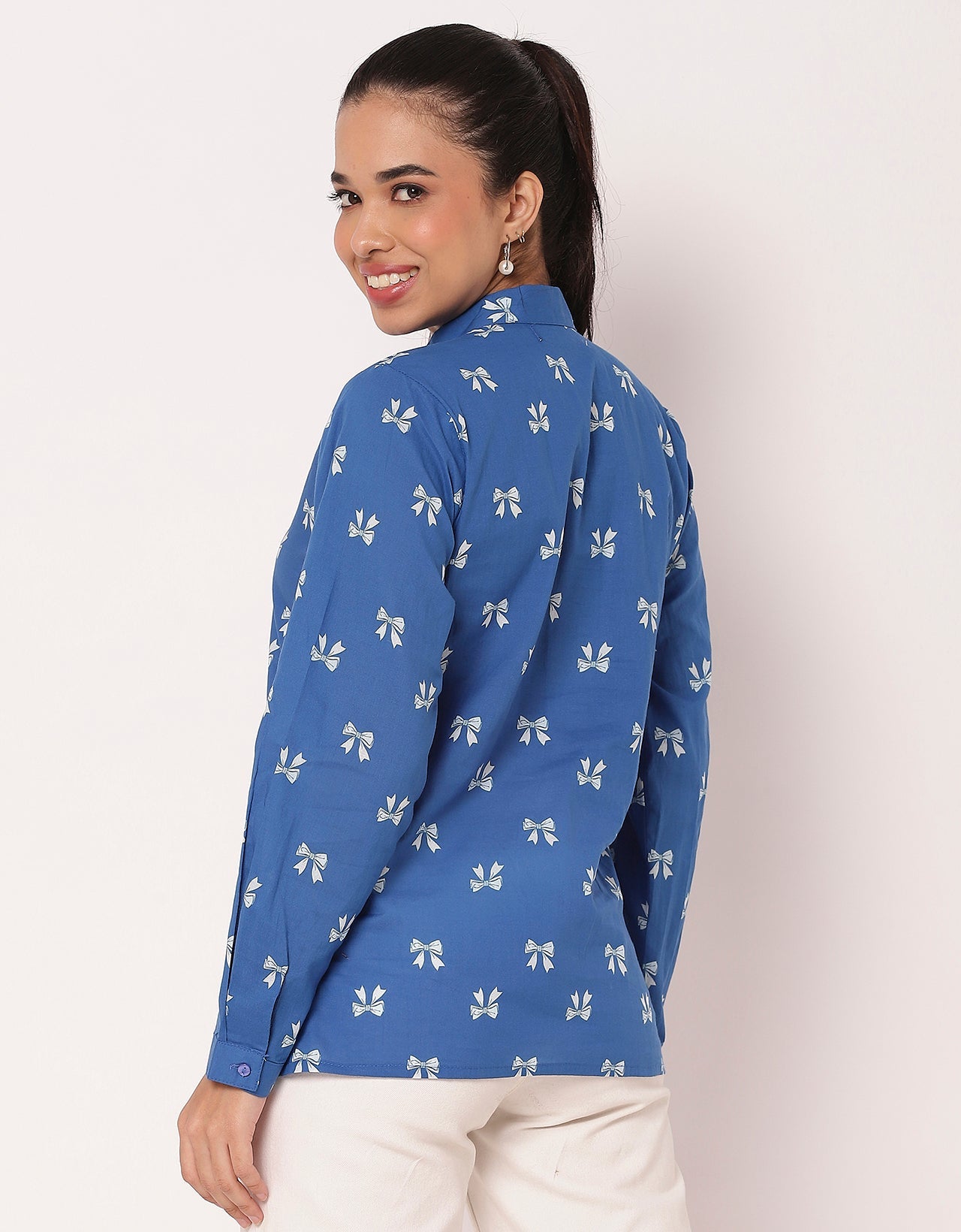 Printed Summer Shirt For Women, Full Sleeve Shirt