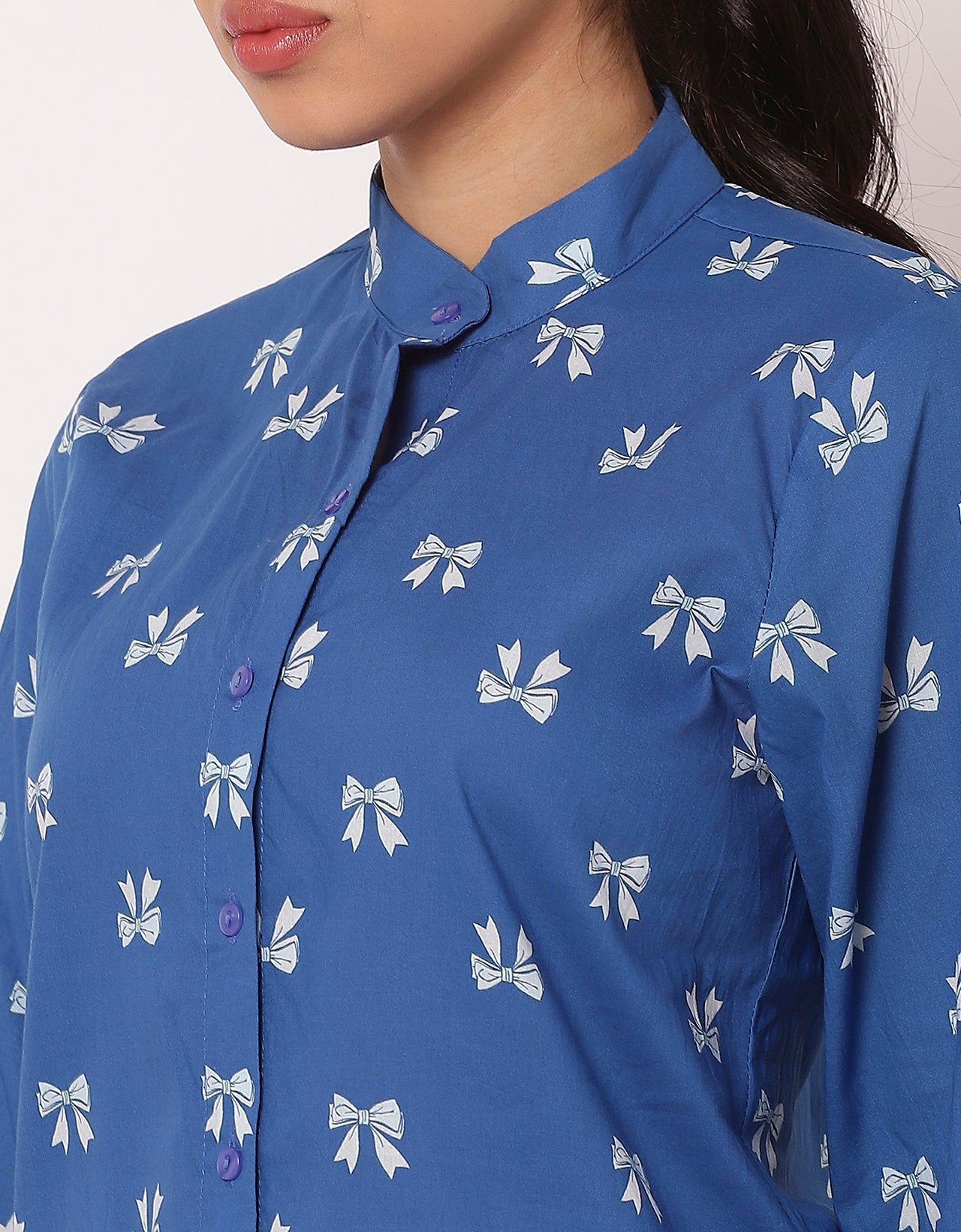Printed Summer Shirt For Women, Full Sleeve Shirt