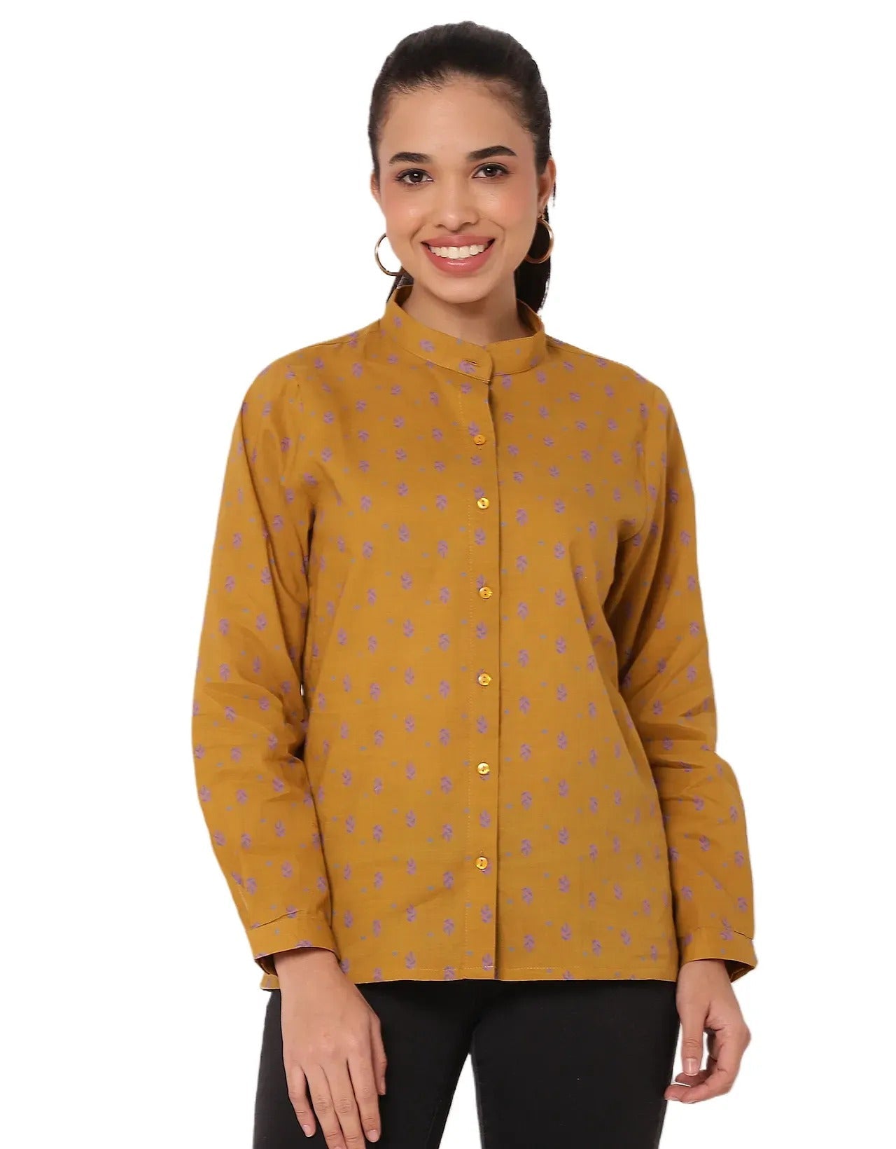 Printed Summer Shirt For Women, Full Sleeve Shirt