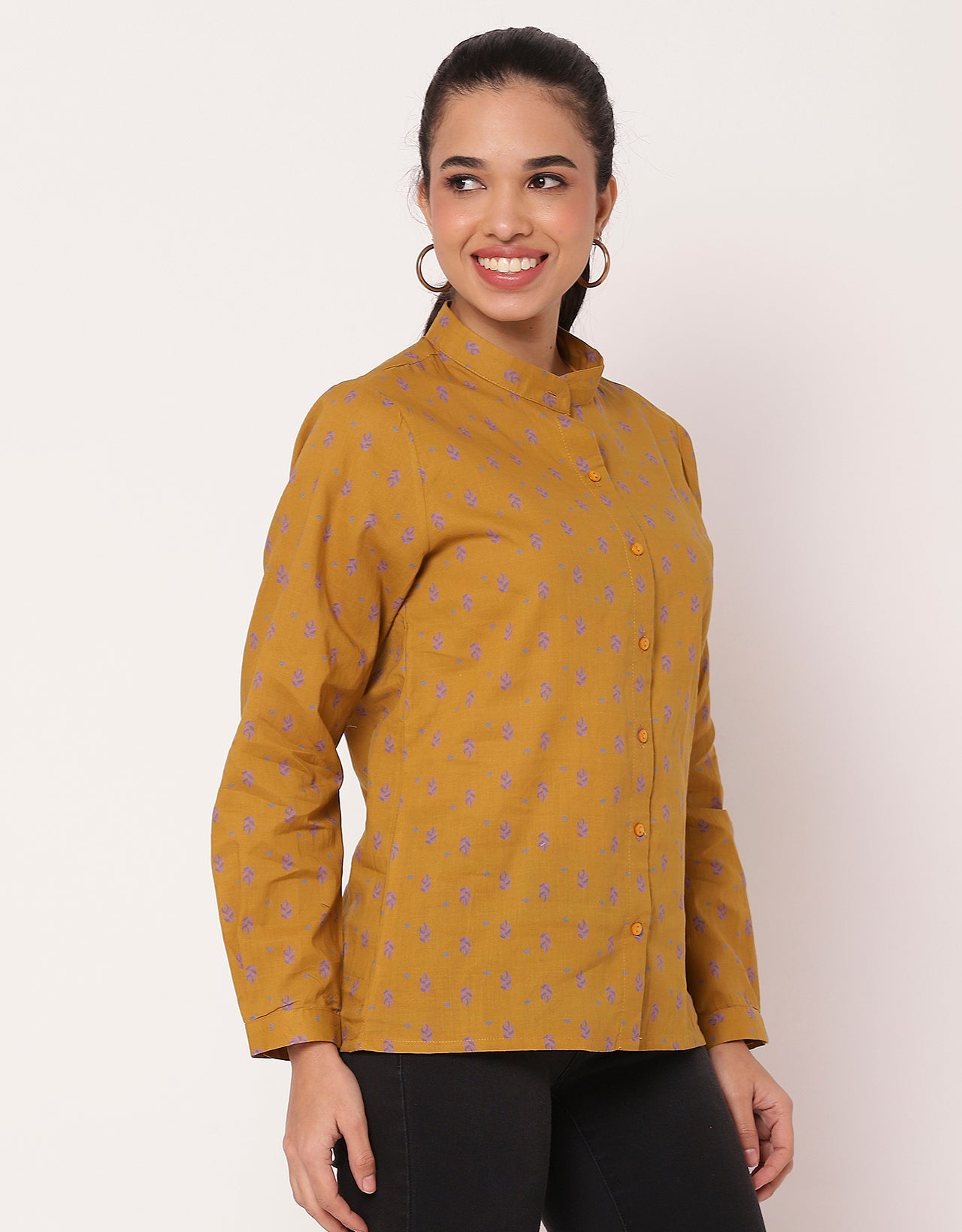 Printed Summer Shirt For Women, Full Sleeve Shirt