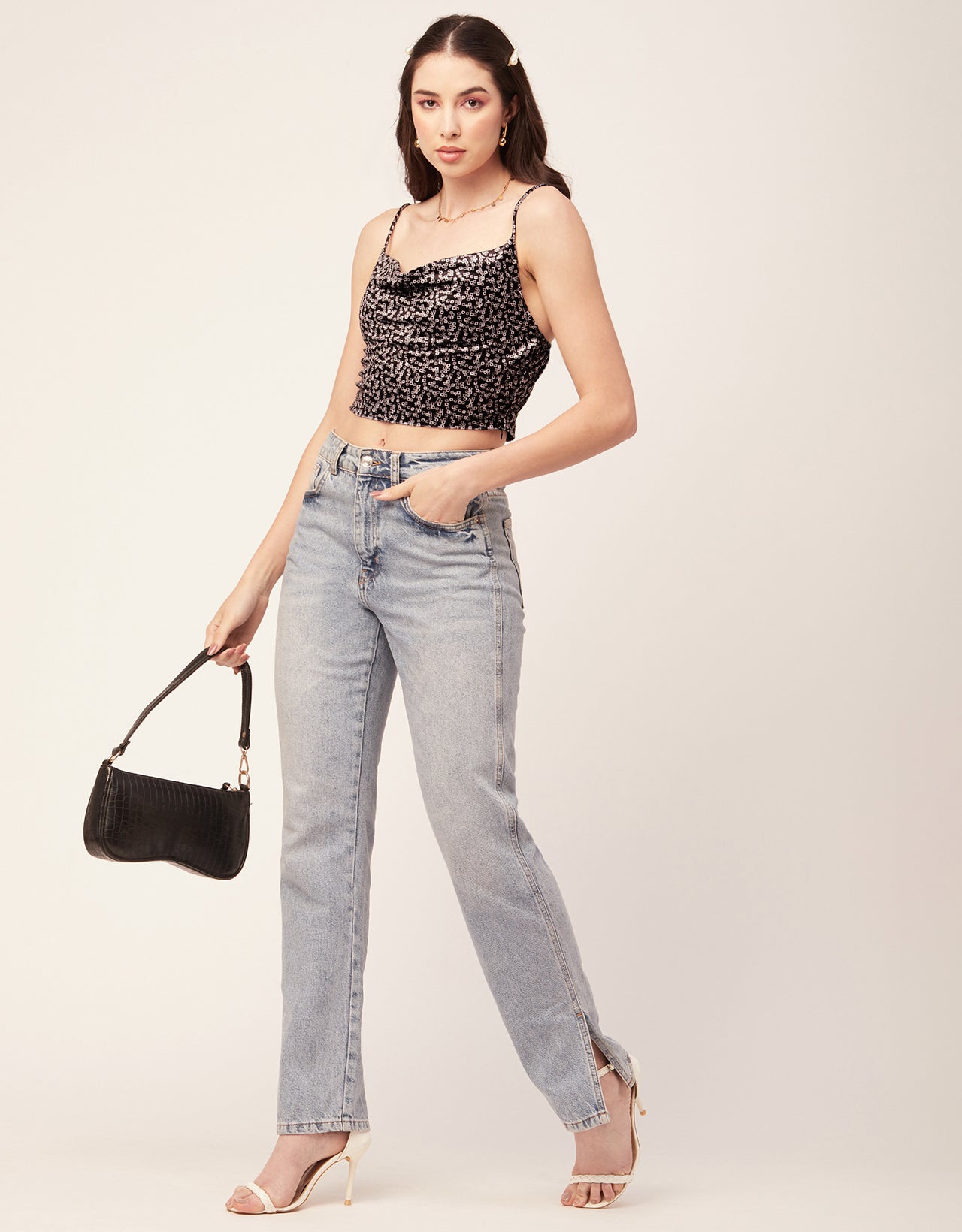 Velvet Crop Top, Sweetheart