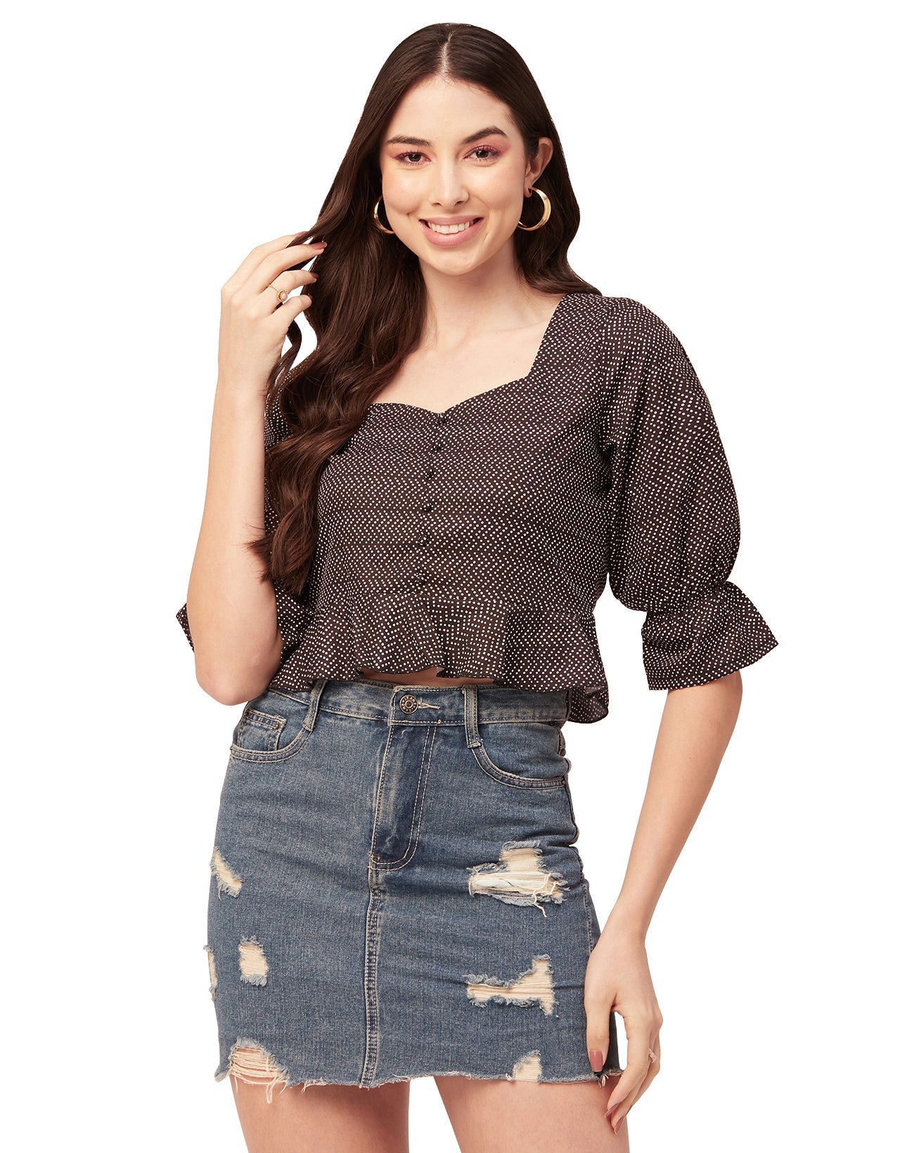 Short Sweetheart Crop Top