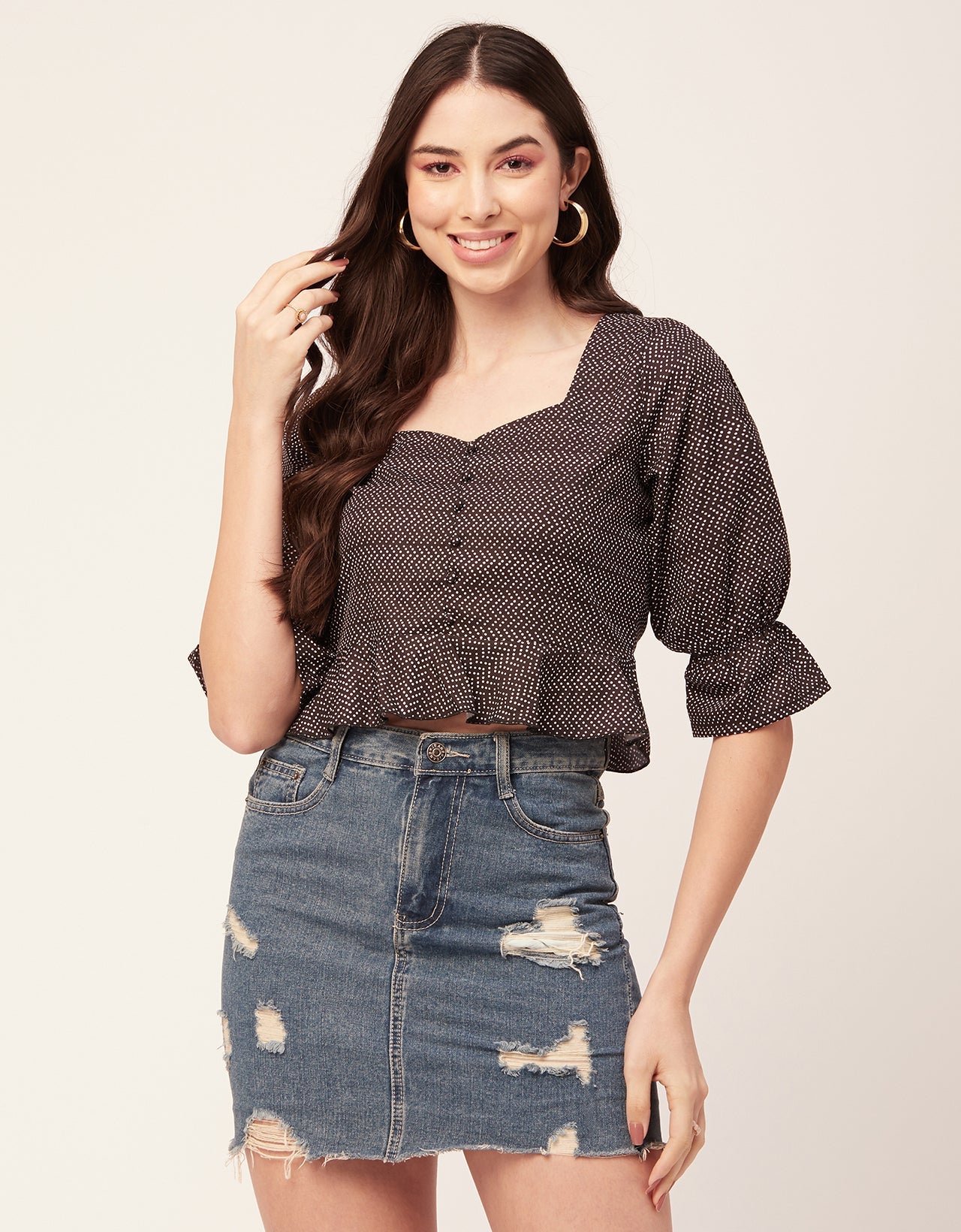 Short Sweetheart Crop Top