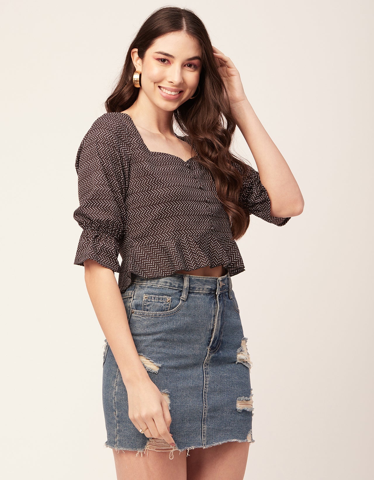 Short Sweetheart Crop Top
