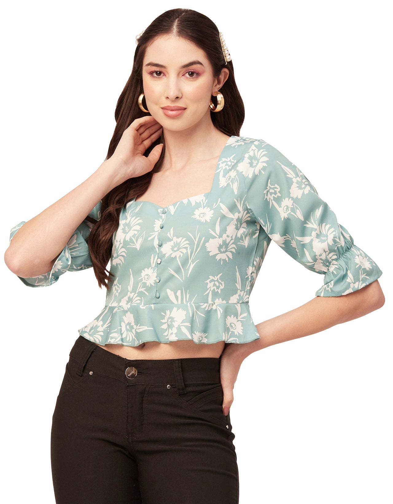 Short Sweetheart Crop Top