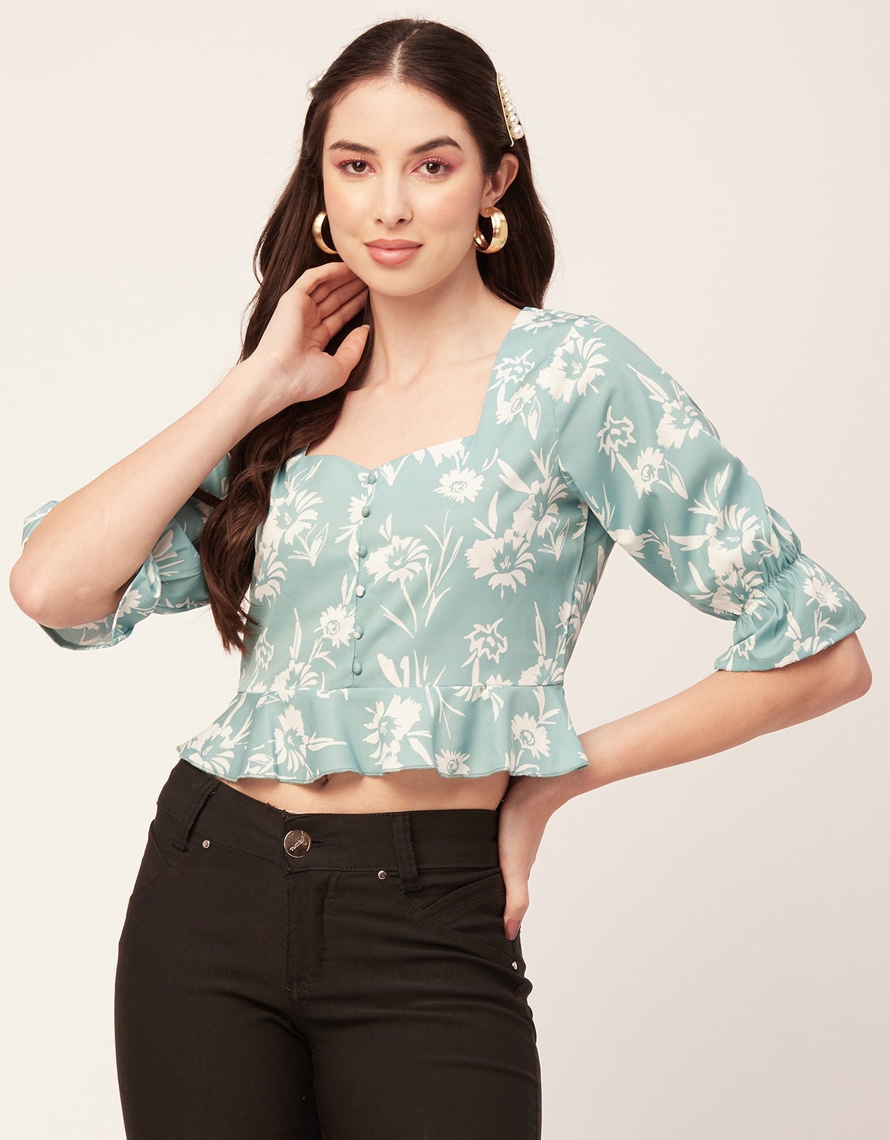 Short Sweetheart Crop Top