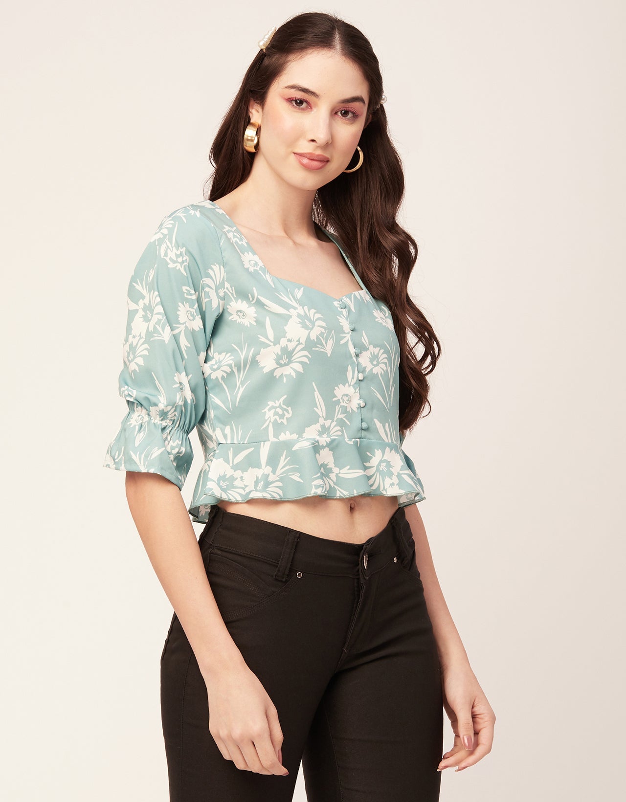Short Sweetheart Crop Top