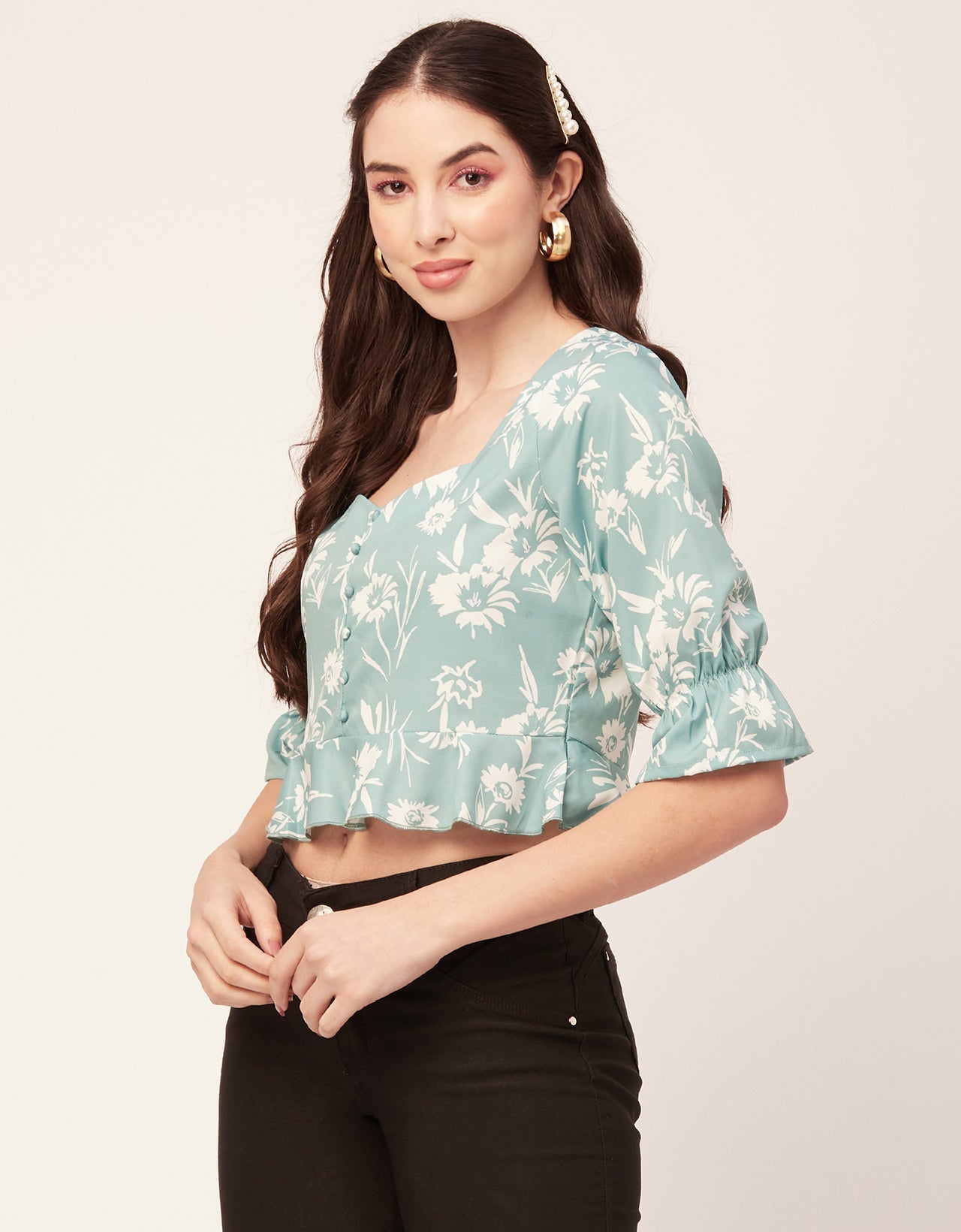 Short Sweetheart Crop Top