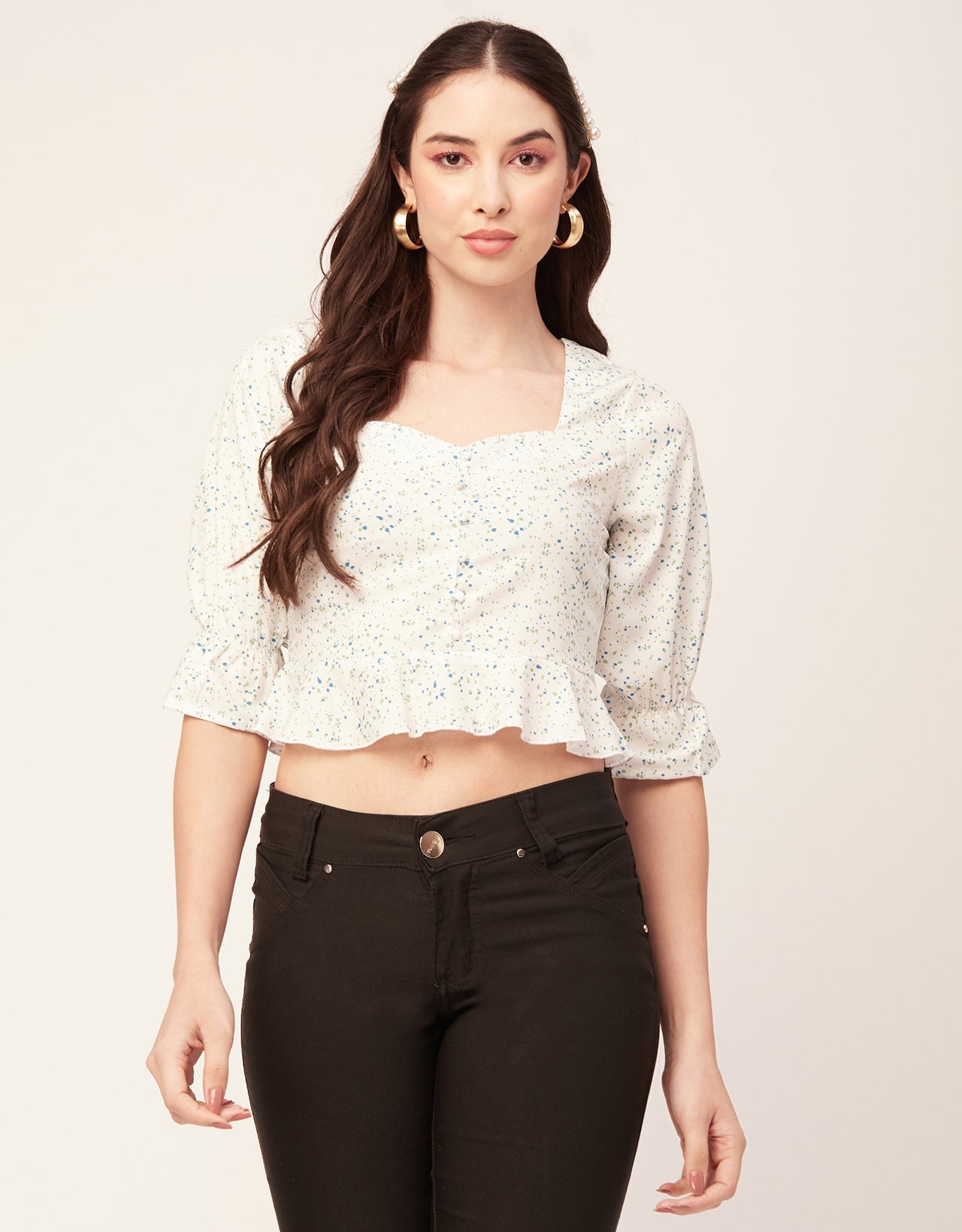 Short Sweetheart Crop Top