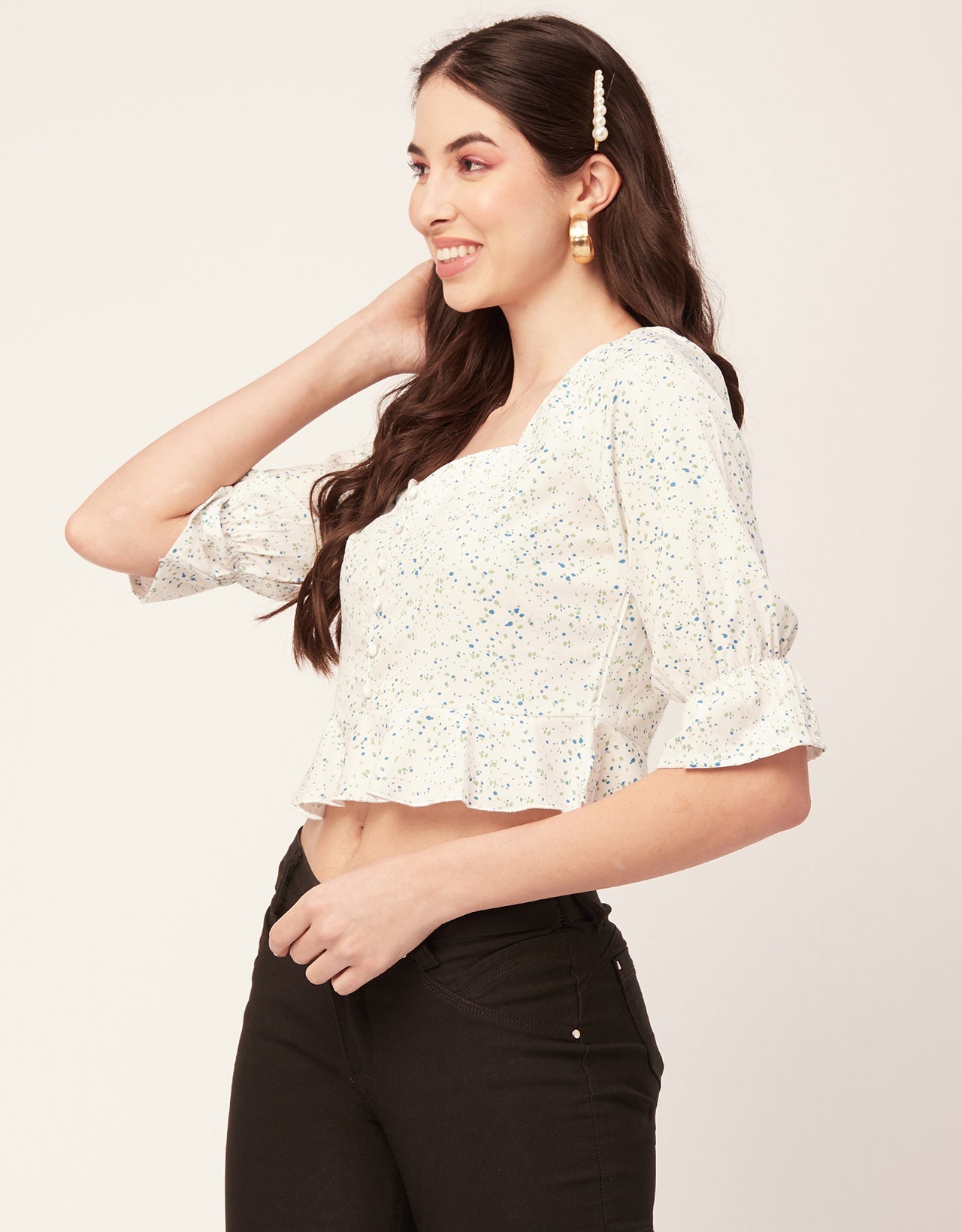 Short Sweetheart Crop Top