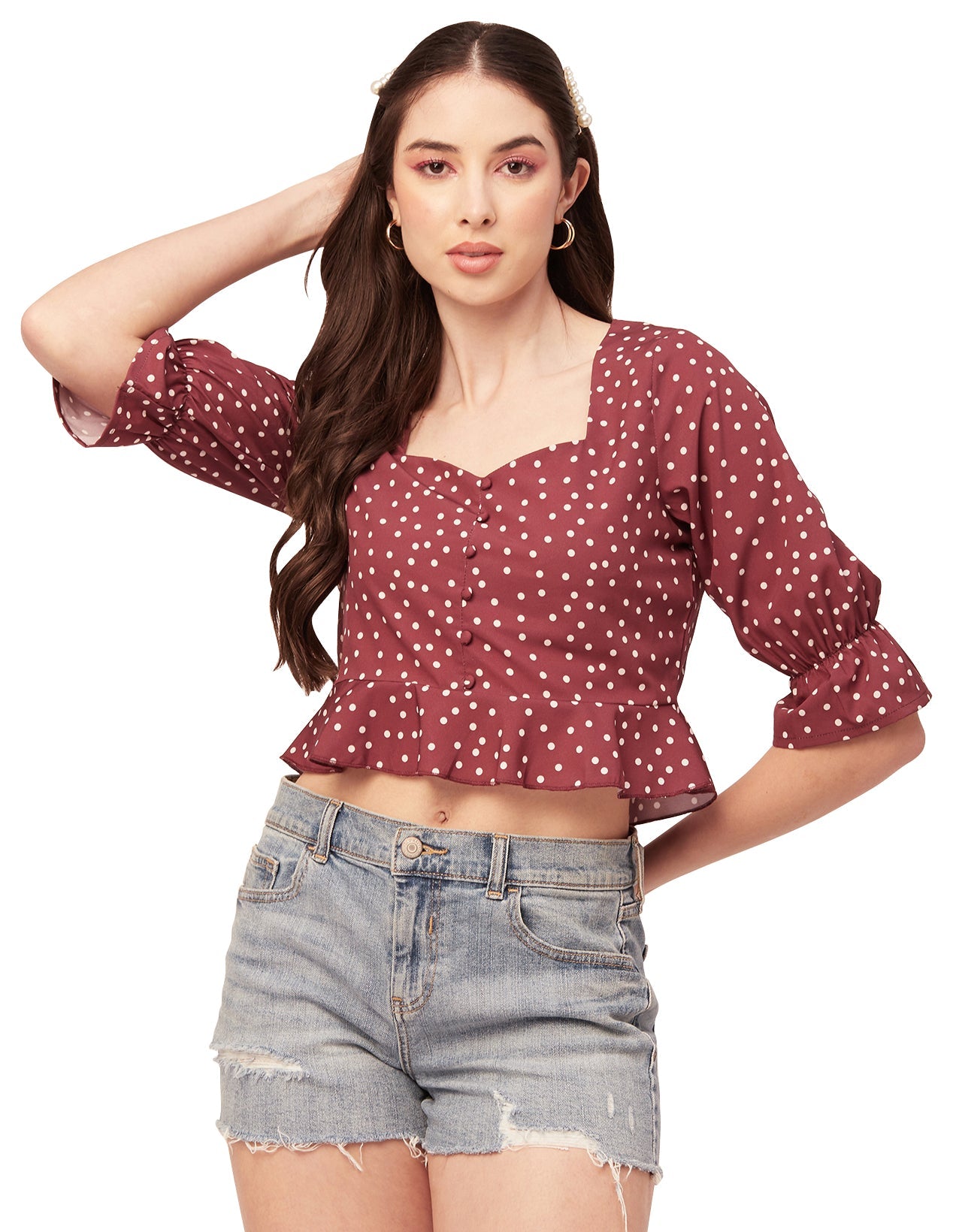Short Sweetheart Crop Top
