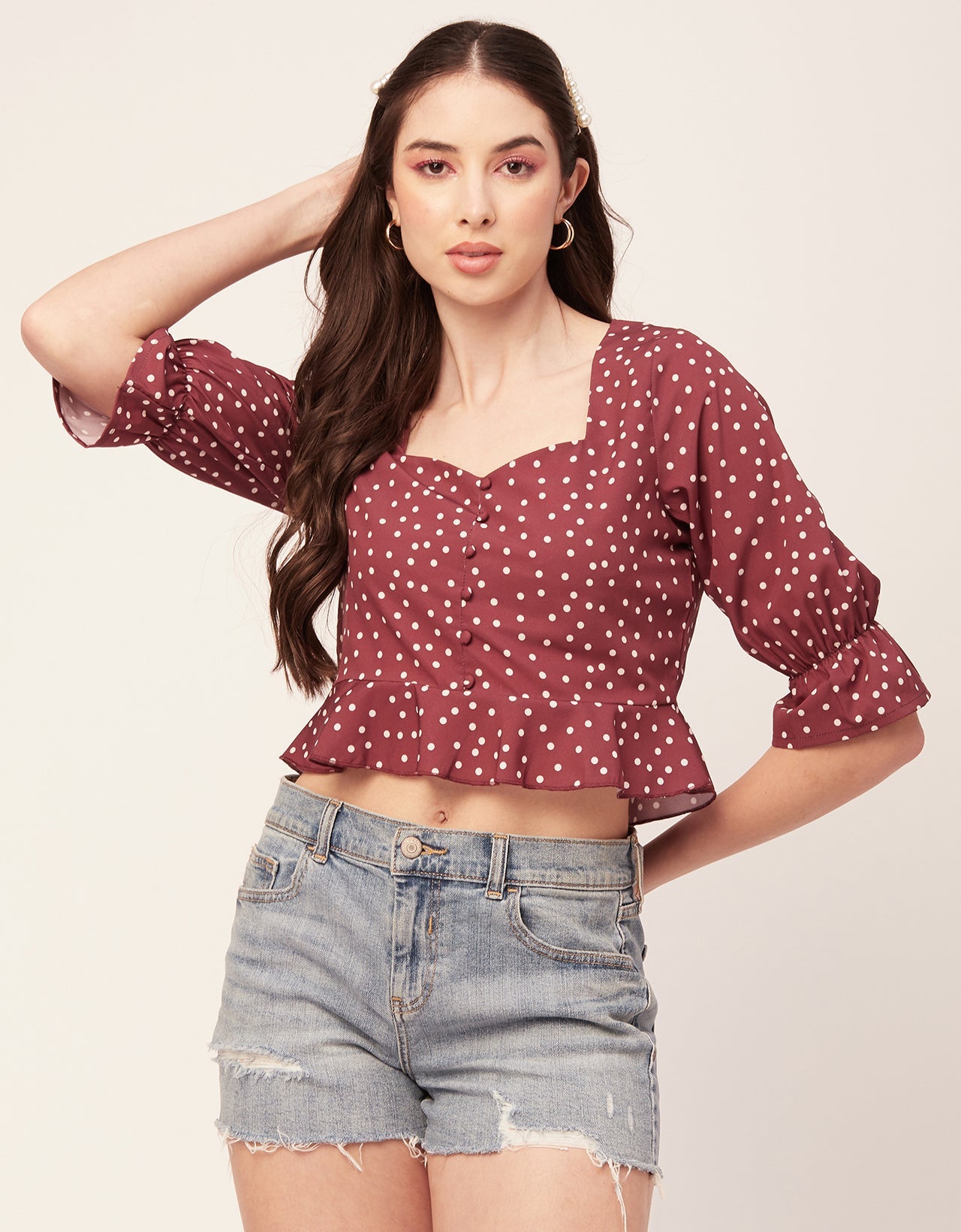 Short Sweetheart Crop Top