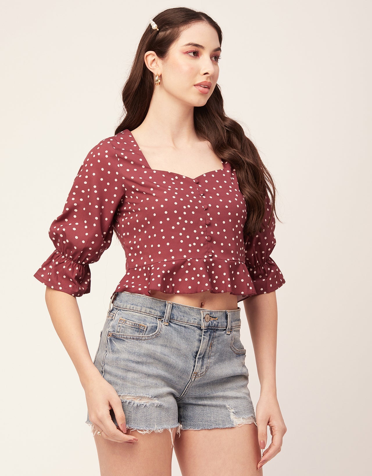 Short Sweetheart Crop Top