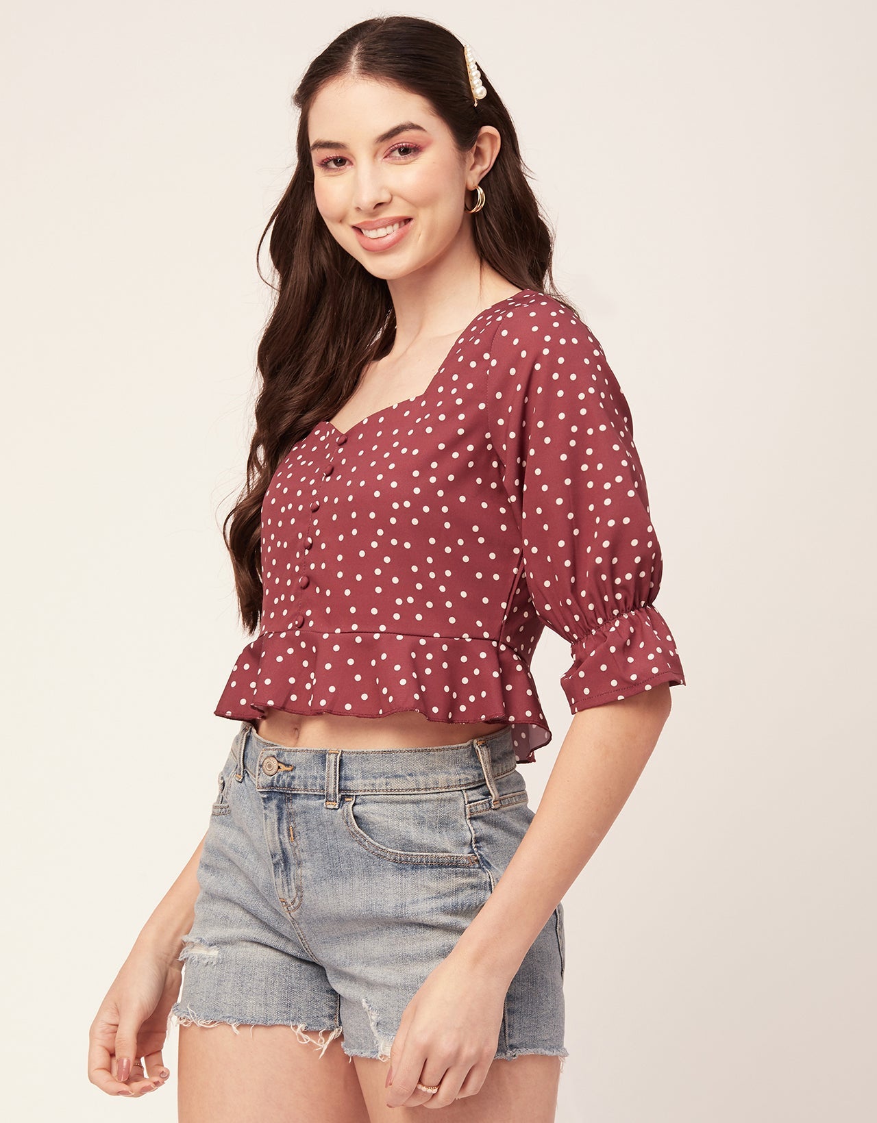 Short Sweetheart Crop Top