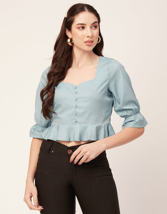 Short Sweetheart Crop Top