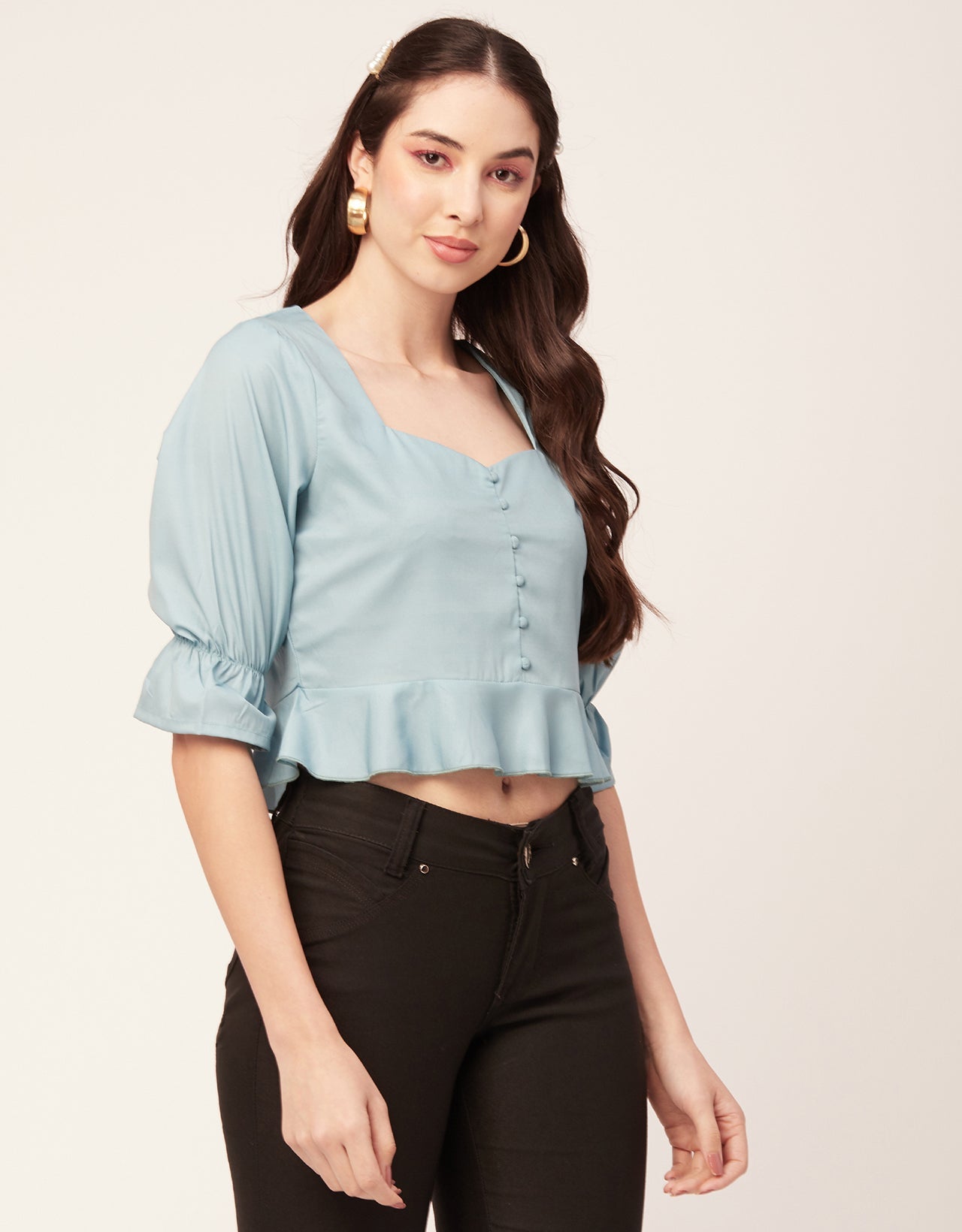 Short Sweetheart Crop Top