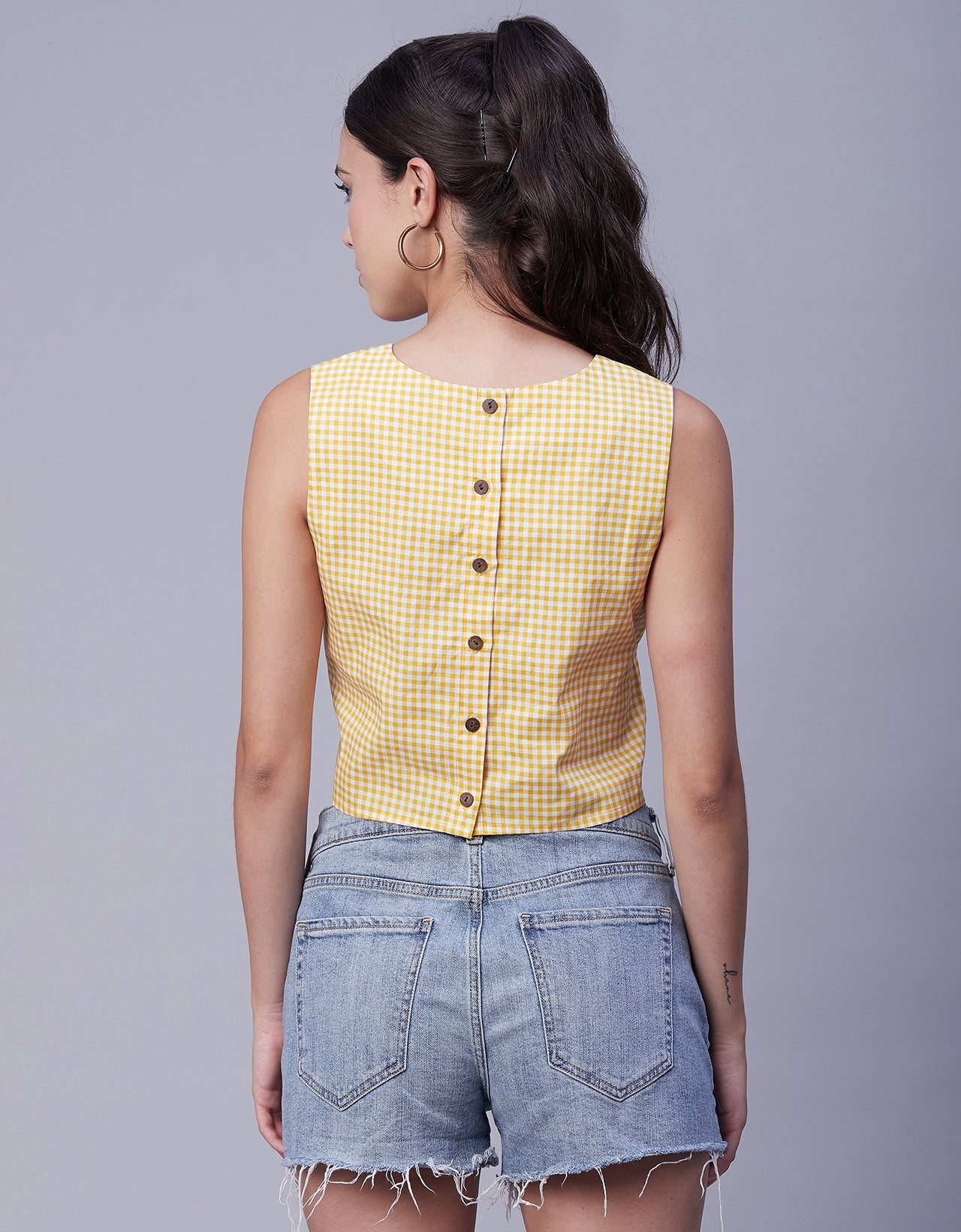 Printed Sleeveless Short Top