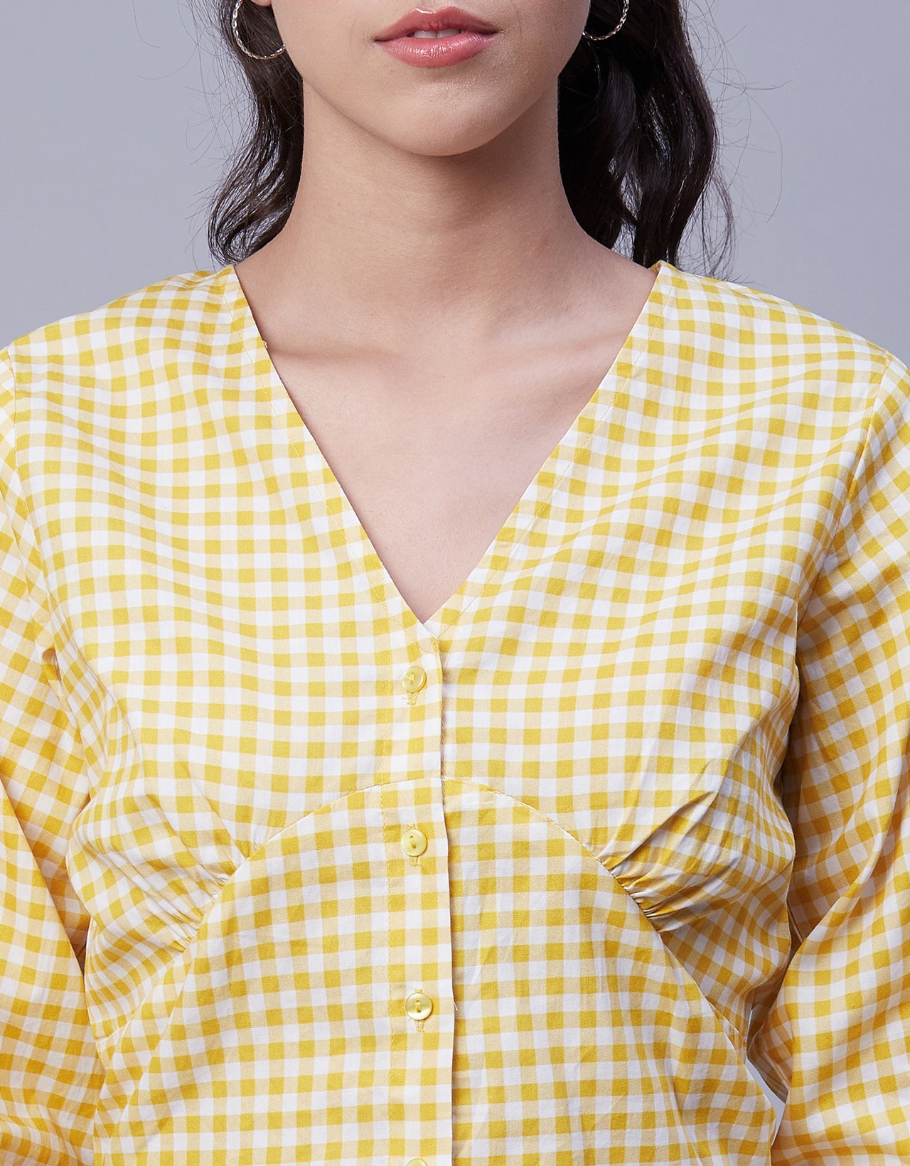 Printed Long Sleeve Crop Top