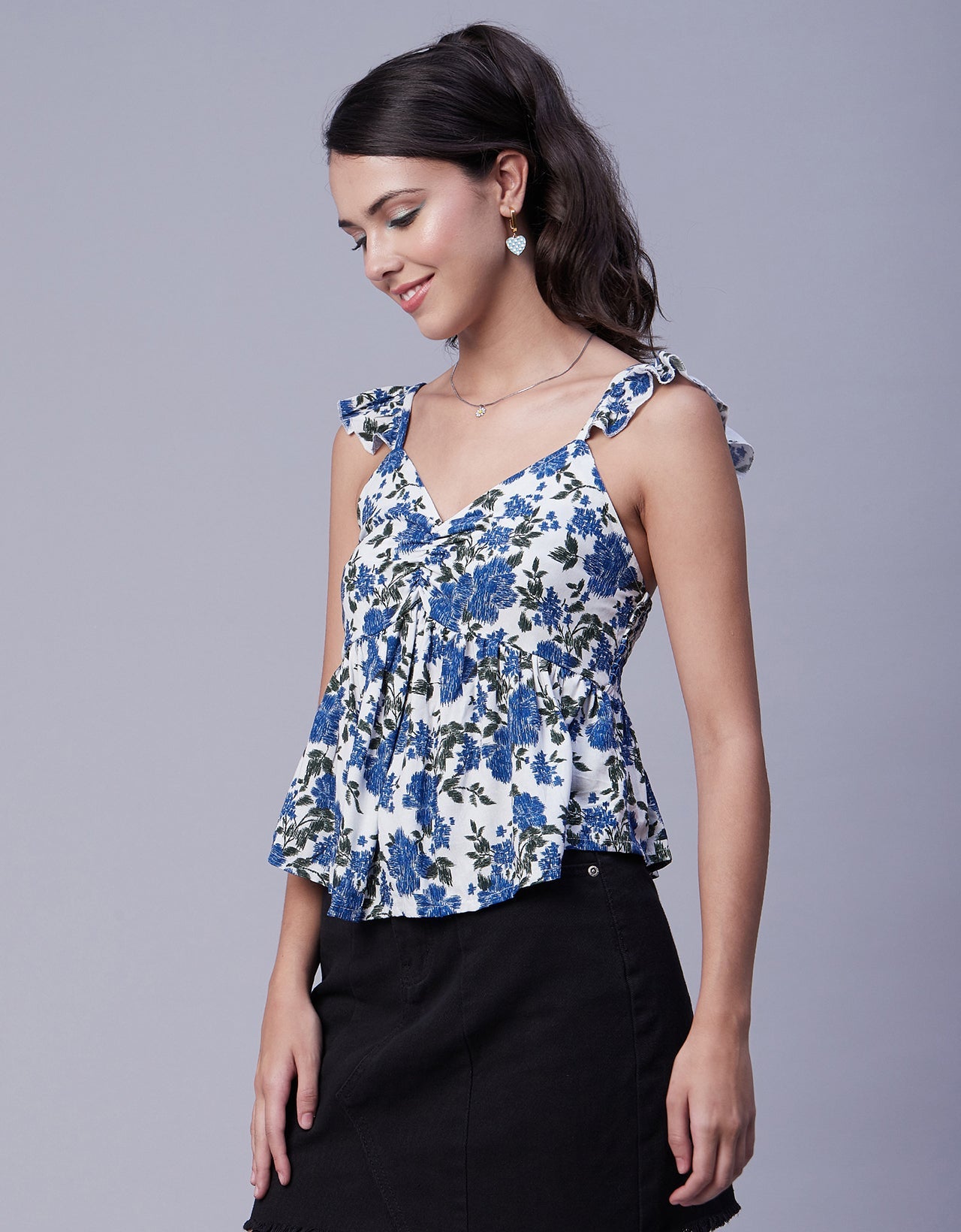 Ruffled Sweetheart Vacation Top