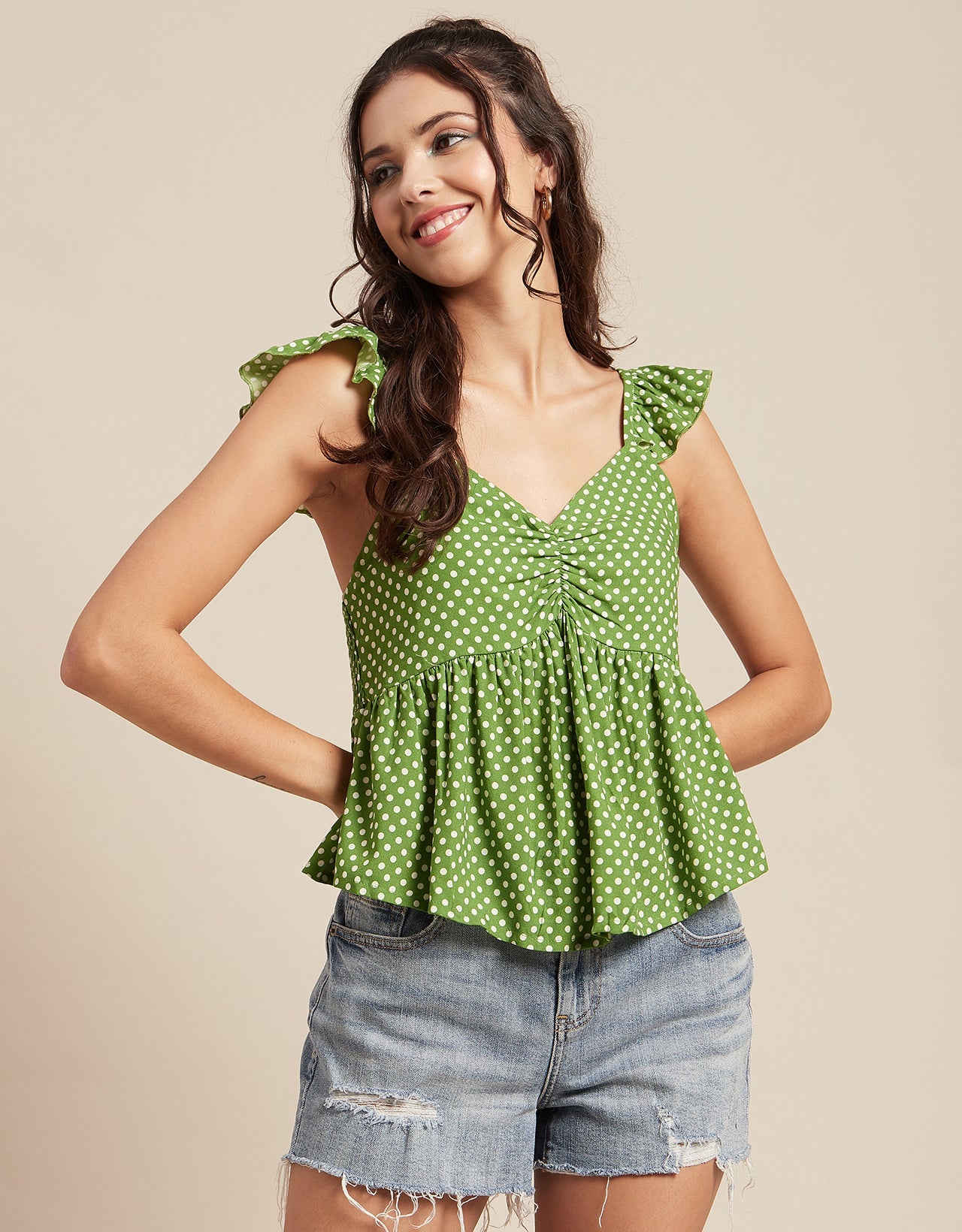 Ruffled Sweetheart Vacation Top