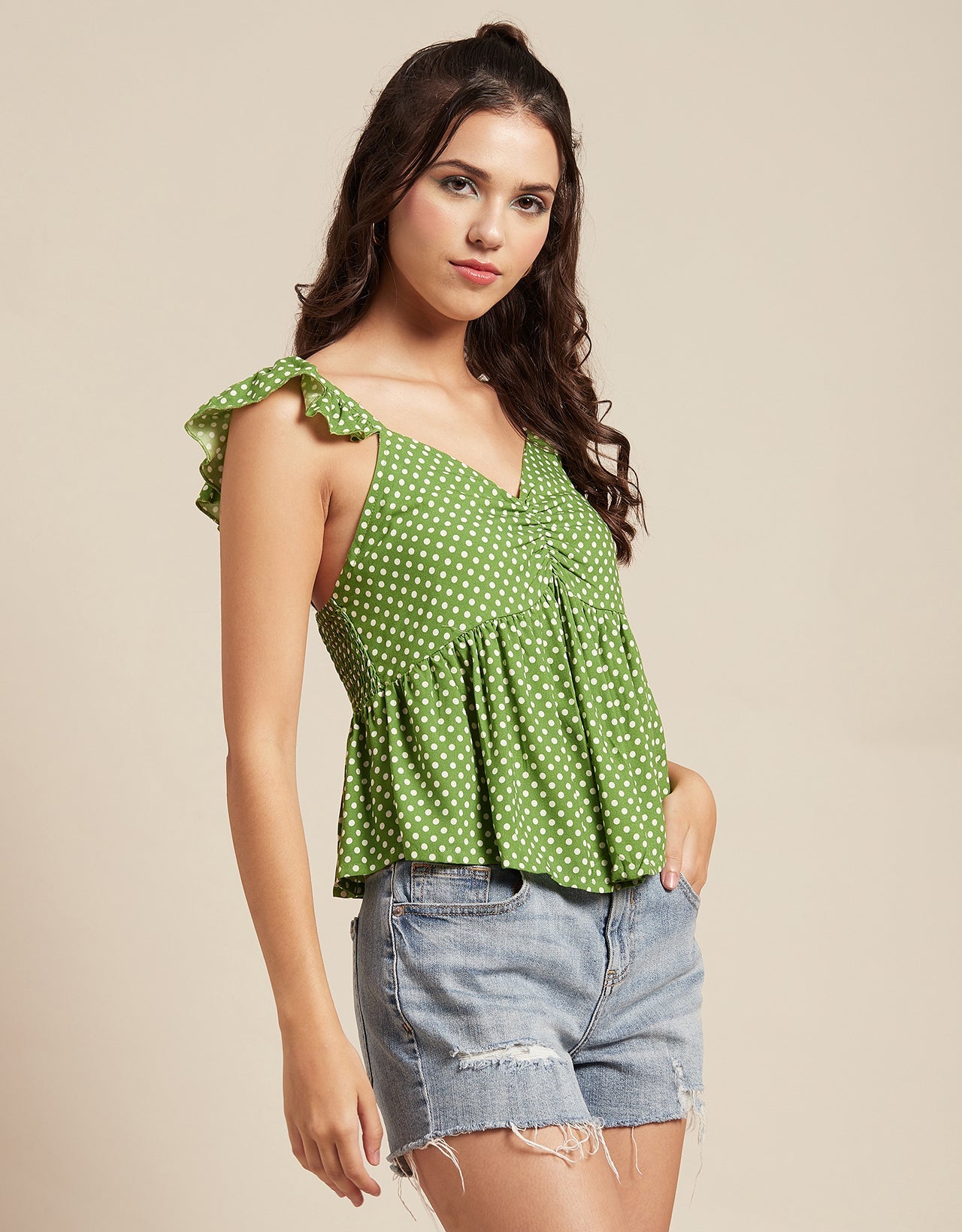 Ruffled Sweetheart Vacation Top