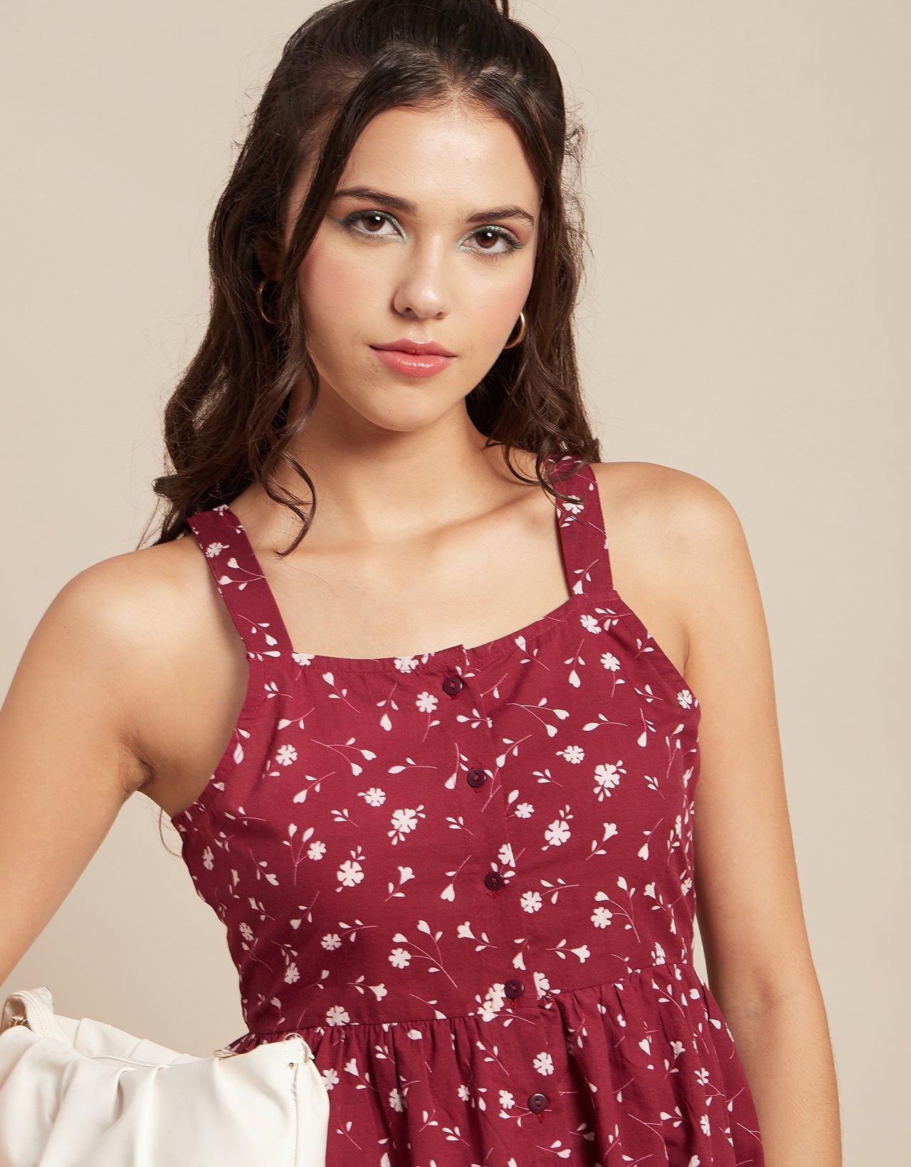 Sleeveless Peplum Strappy Top