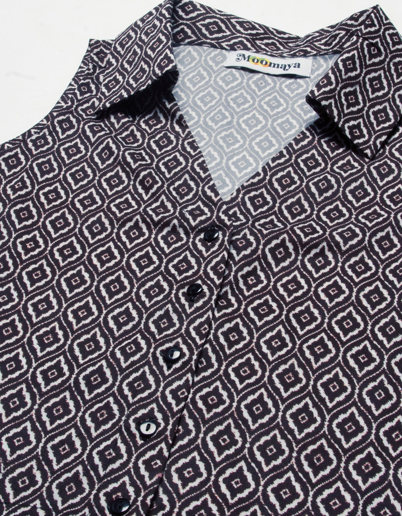 Printed Collared Summer Top