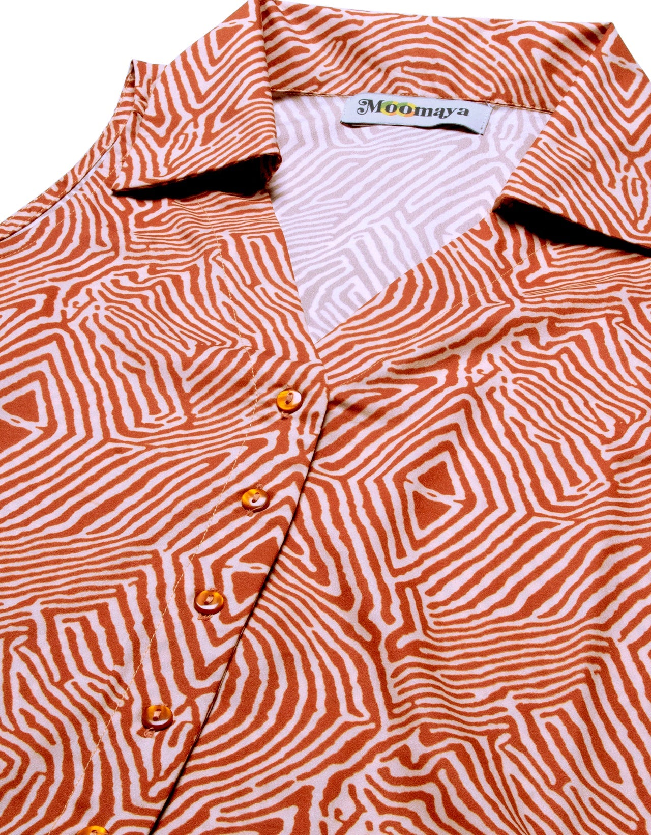 Printed Collared Summer Top