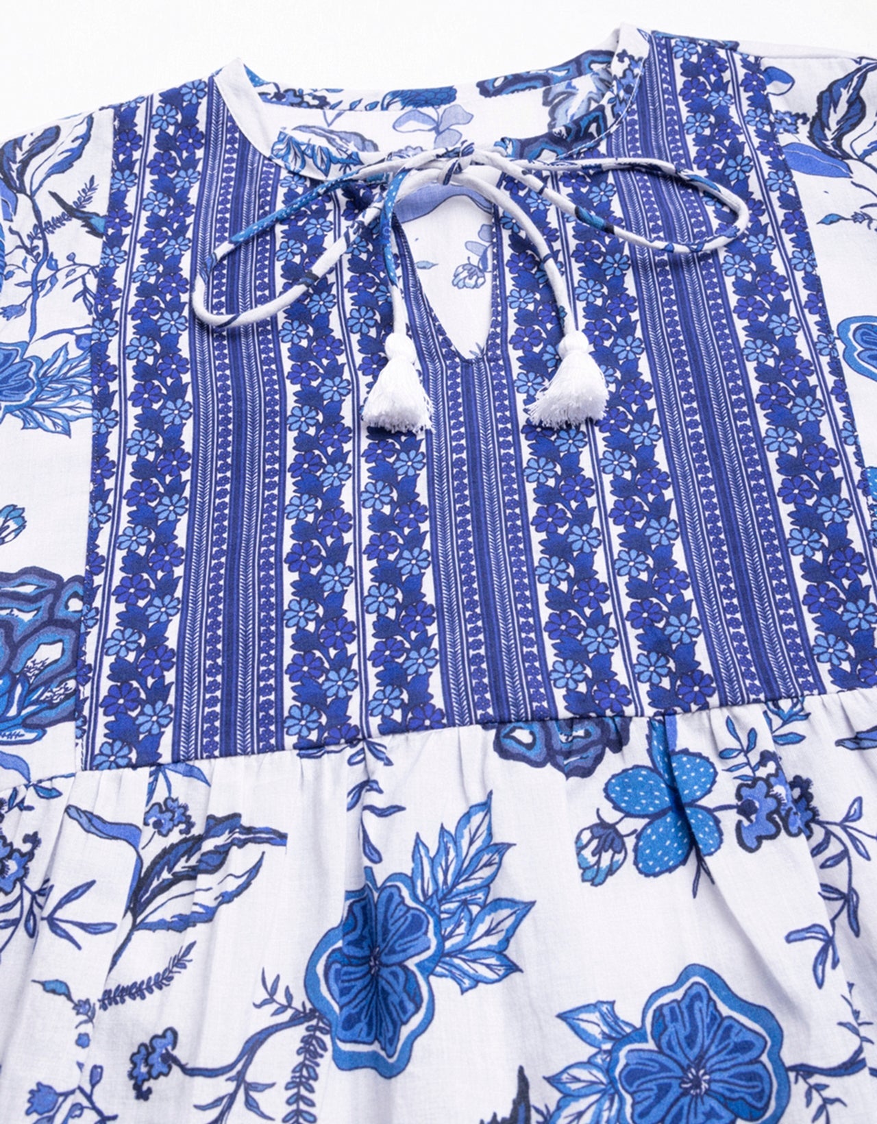 Printed Boho Cotton Blouse