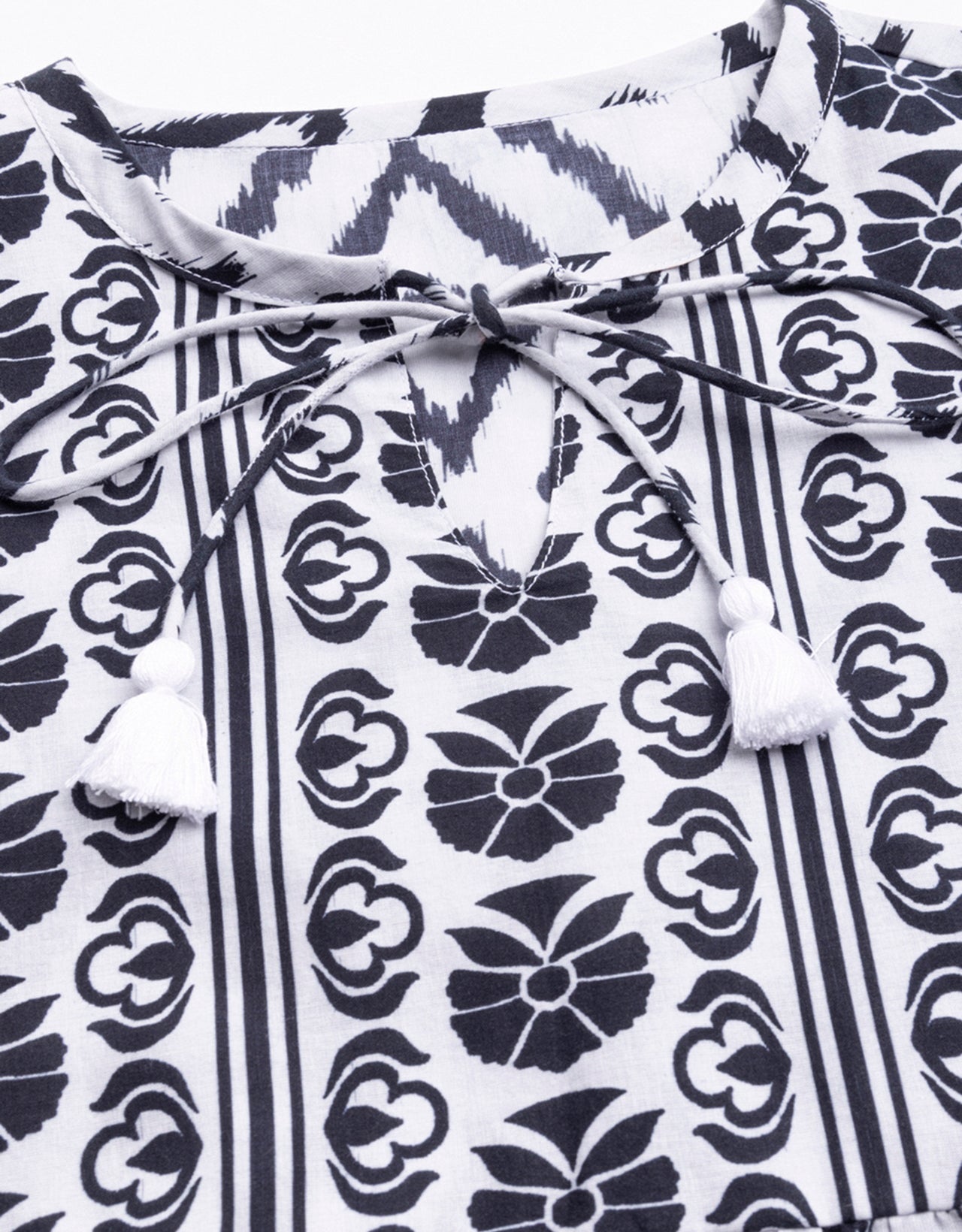 Printed Boho Cotton Blouse